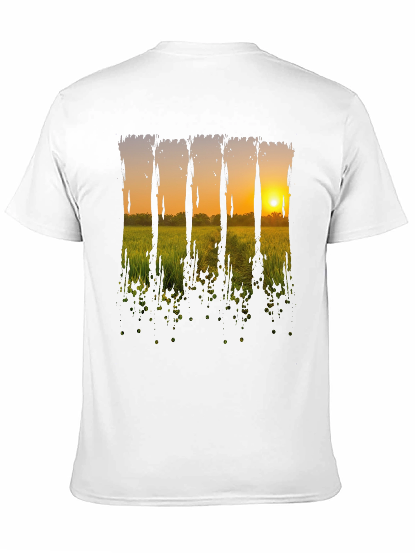 Black Sunset Field Graphic Tee - Black view 11
