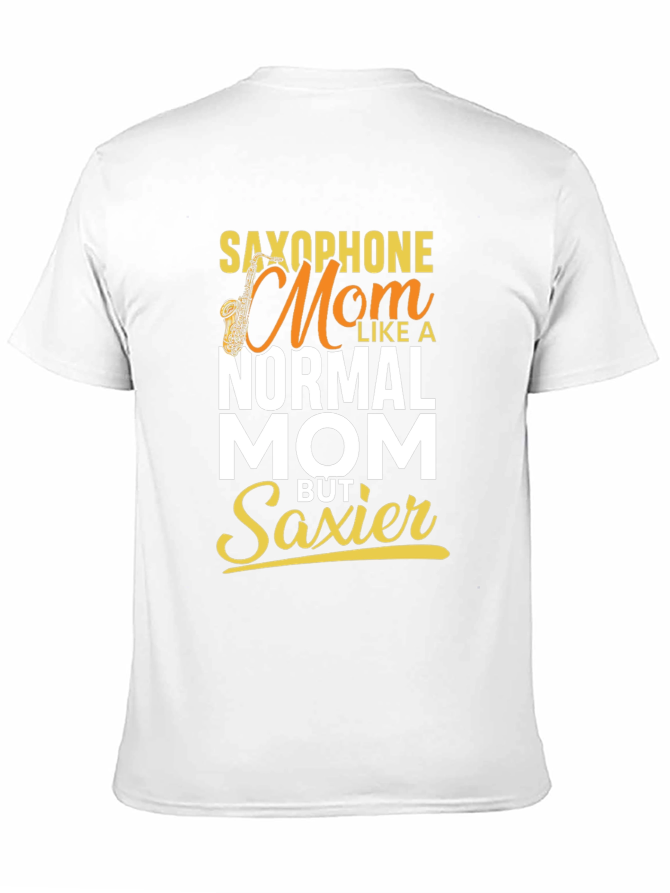 Black Saxophone Mom T-Shirt - Musical Mother's Day Gift view 11