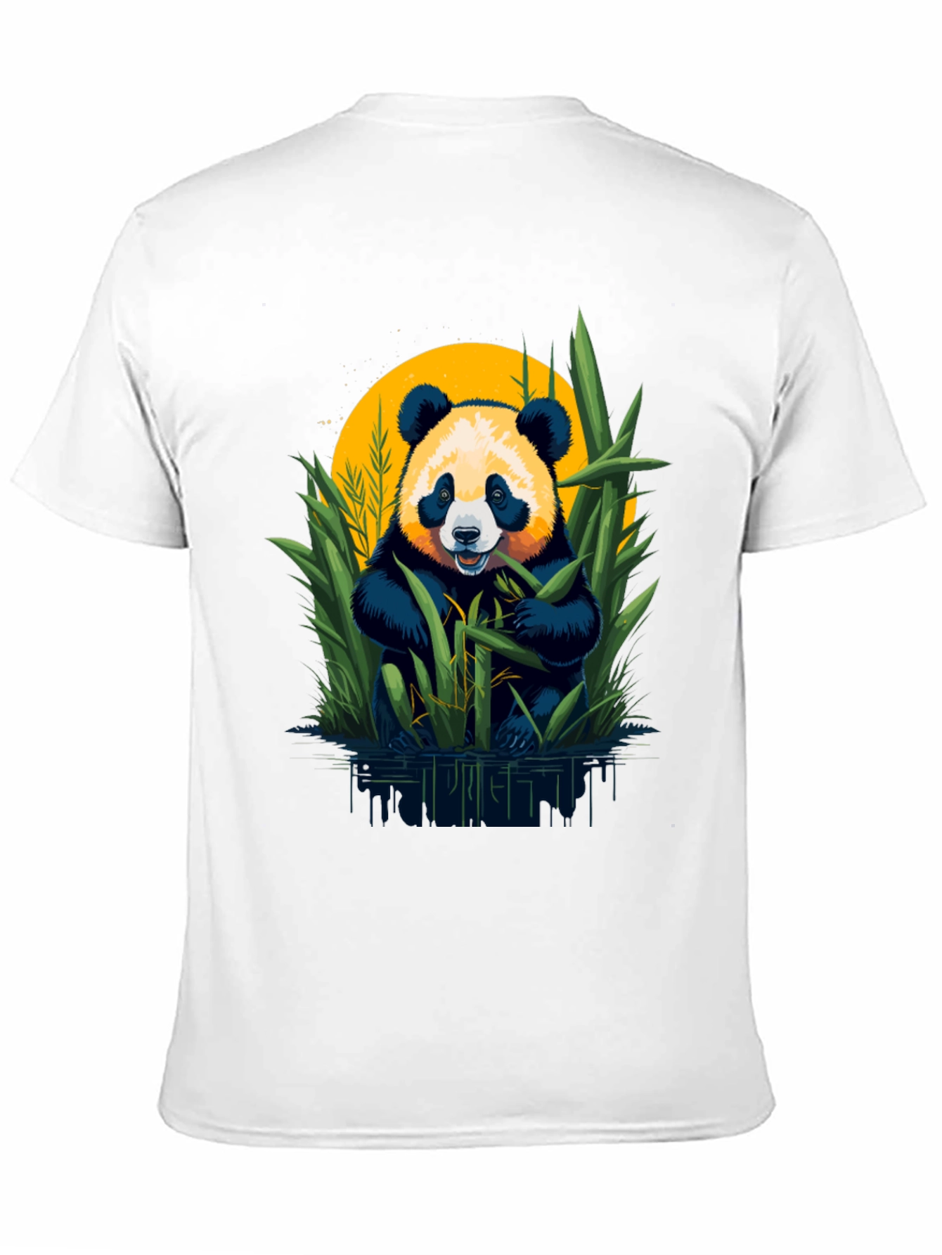 Black Panda Bamboo Graphic Tee view 11