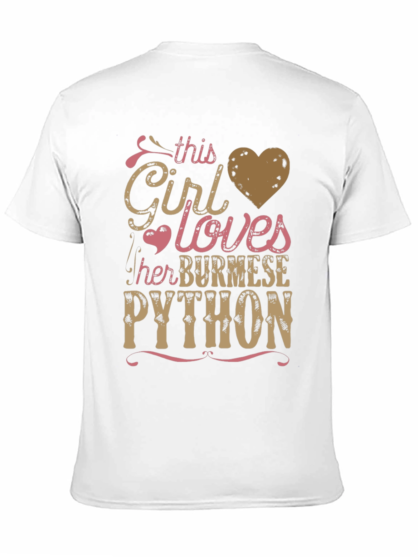 Black Girl Loves Burmese Python Graphic T-Shirt view 11