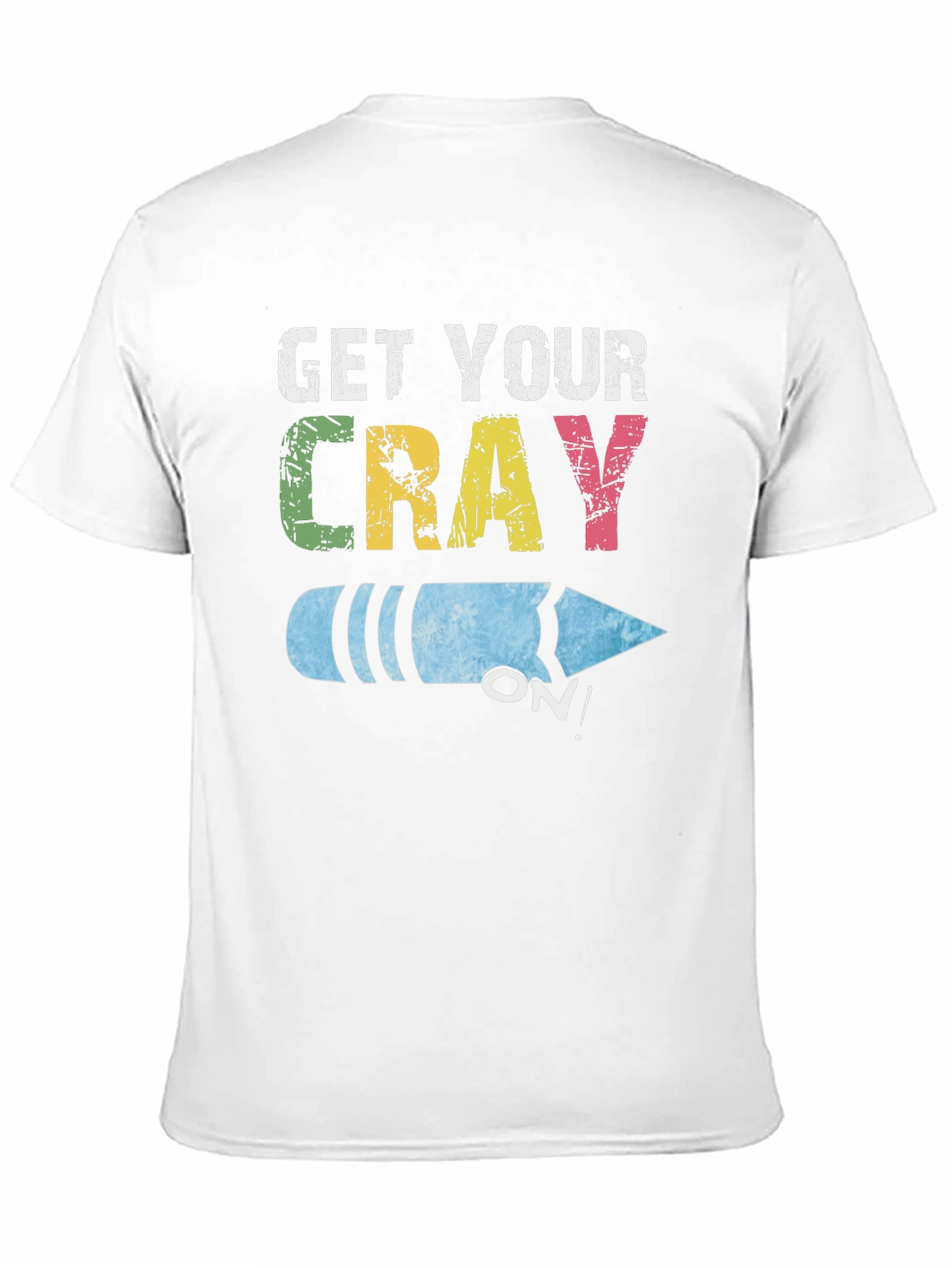 Black Get Your Cray On! Novelty Graphic Tee view 11