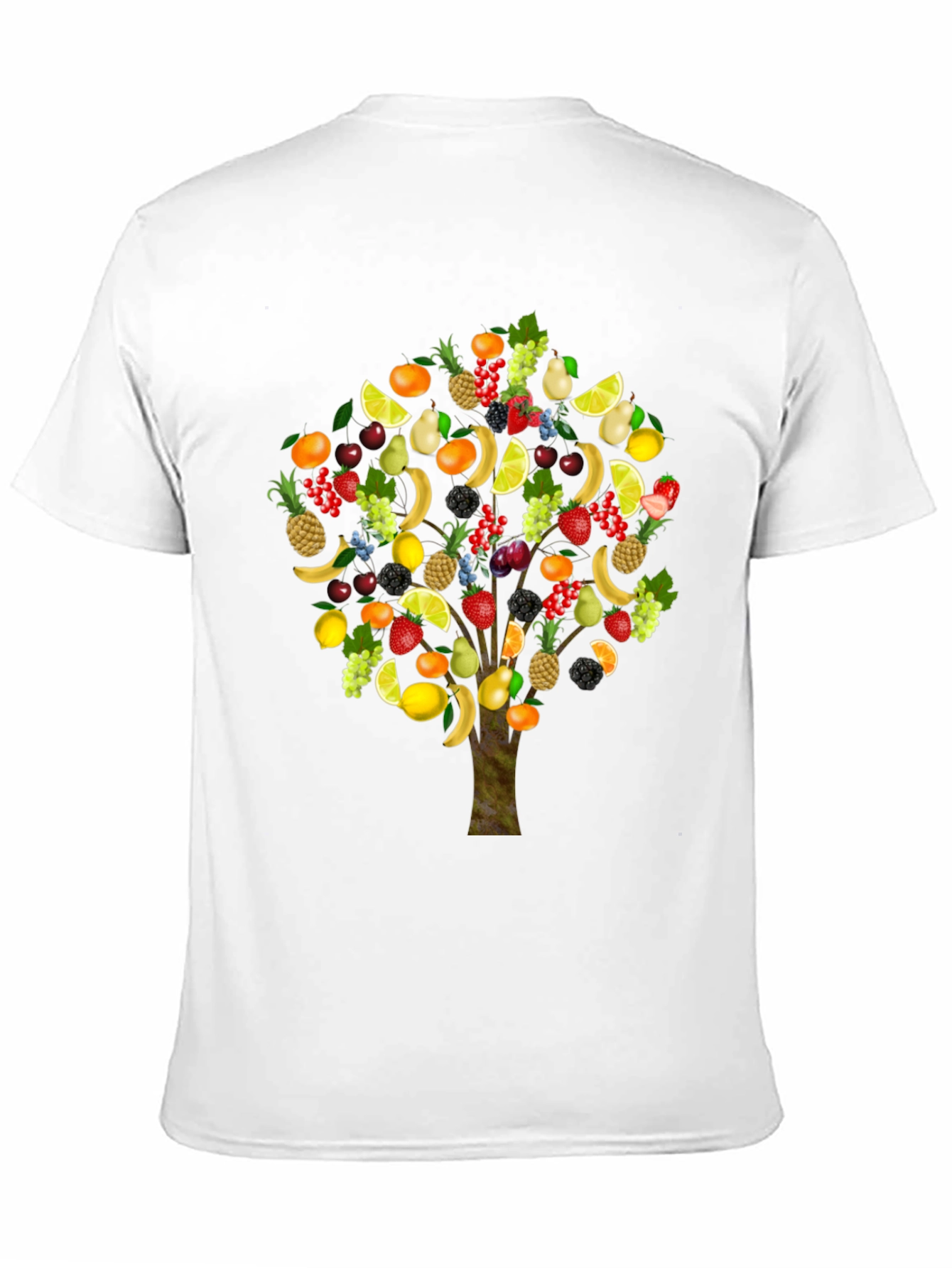 Black Fruit Tree Graphic T-Shirt view 11