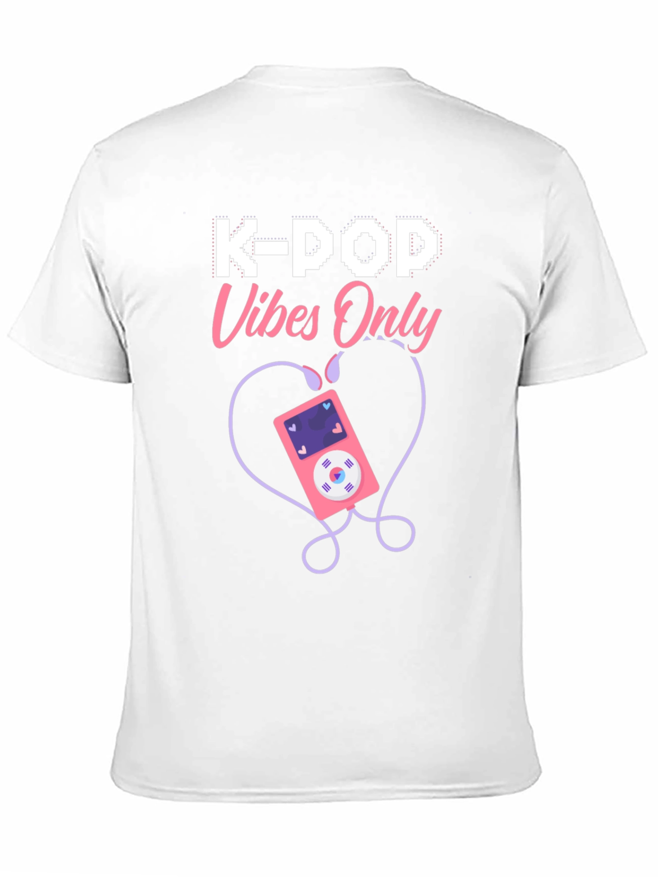 Black K-Pop Vibes Only Graphic T-Shirt view 11