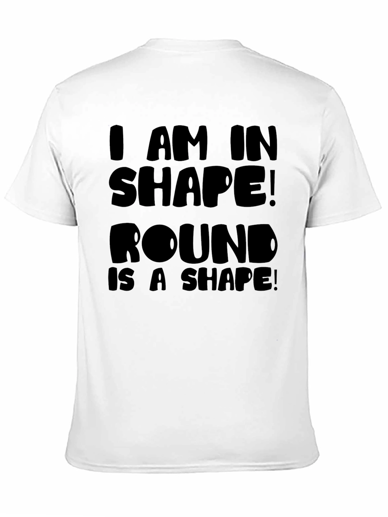 Black Round is a Shape Men's Black Graphic T-Shirt view 11