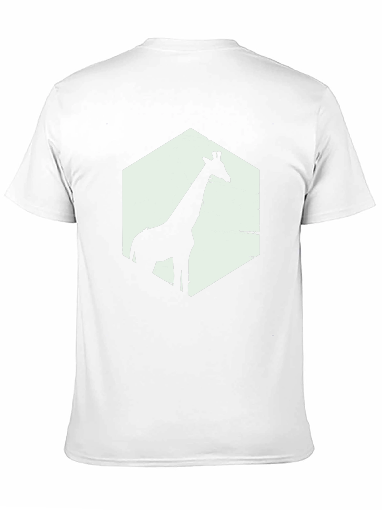 Giraffe Silhouette Graphic T-Shirt - Black - 11