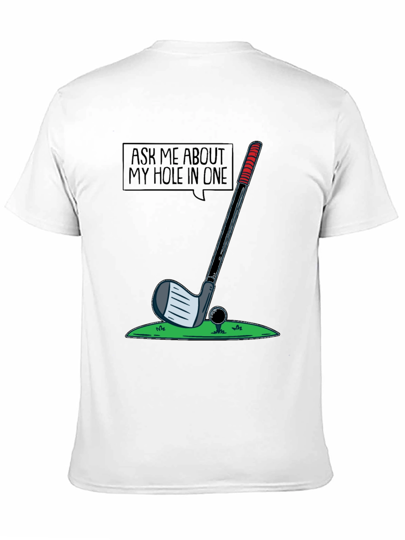 Black Golf Hole in One T-Shirt - Golfer Gift view 11