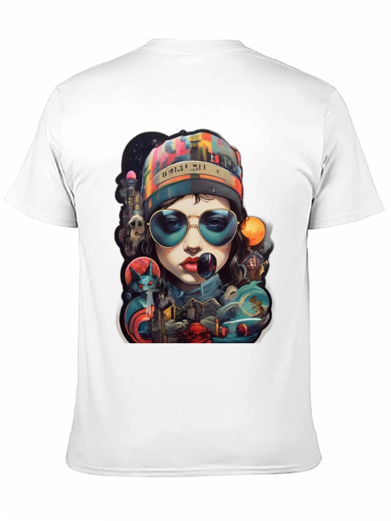 Black Artistic Graphic Print T-Shirt - Stylish Streetwear view 11