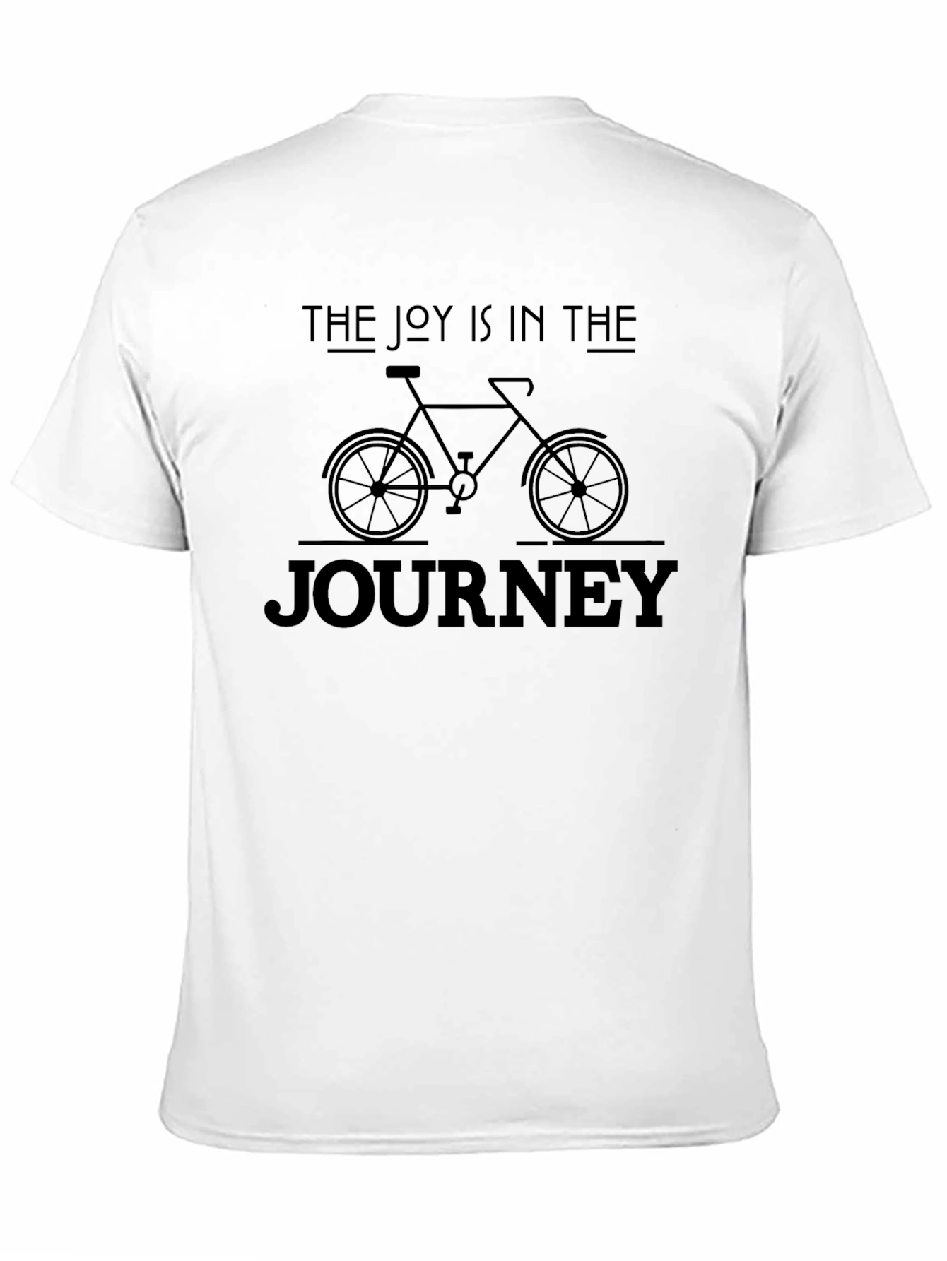 Black The Joy is in the Journey Bicycle T-Shirt view 11