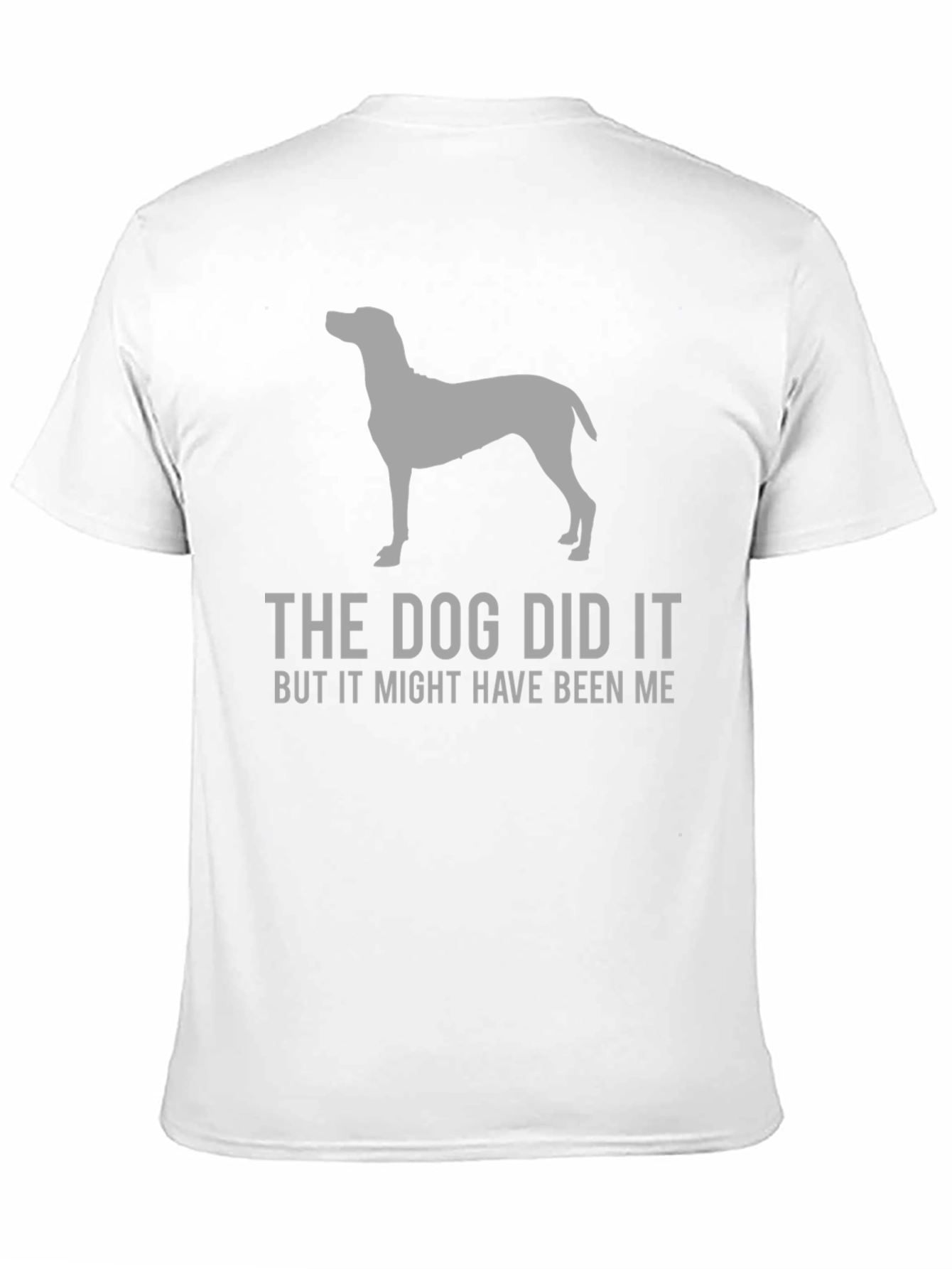 Black The Dog Did It Funny Graphic T-Shirt view 11