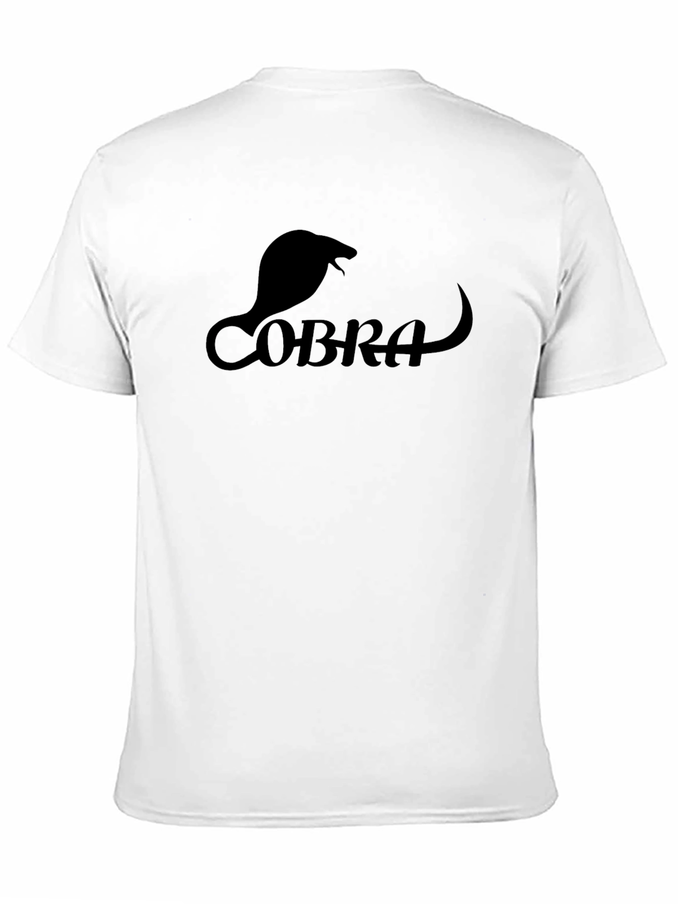 Black Cobra Graphic T-Shirt - Sleek Snake Design view 11