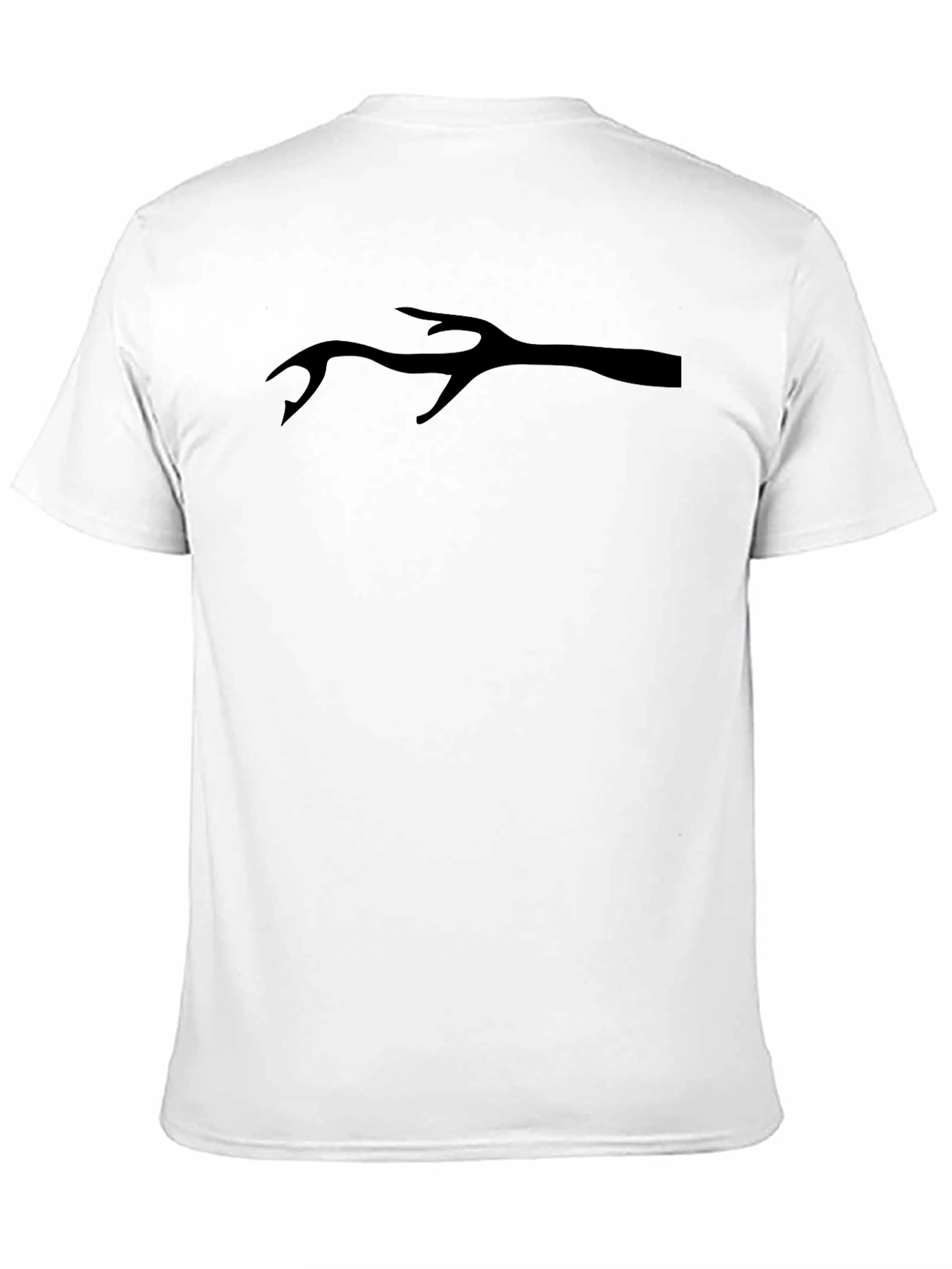 Black Antler T-Shirt - Black Graphic Tee view 11