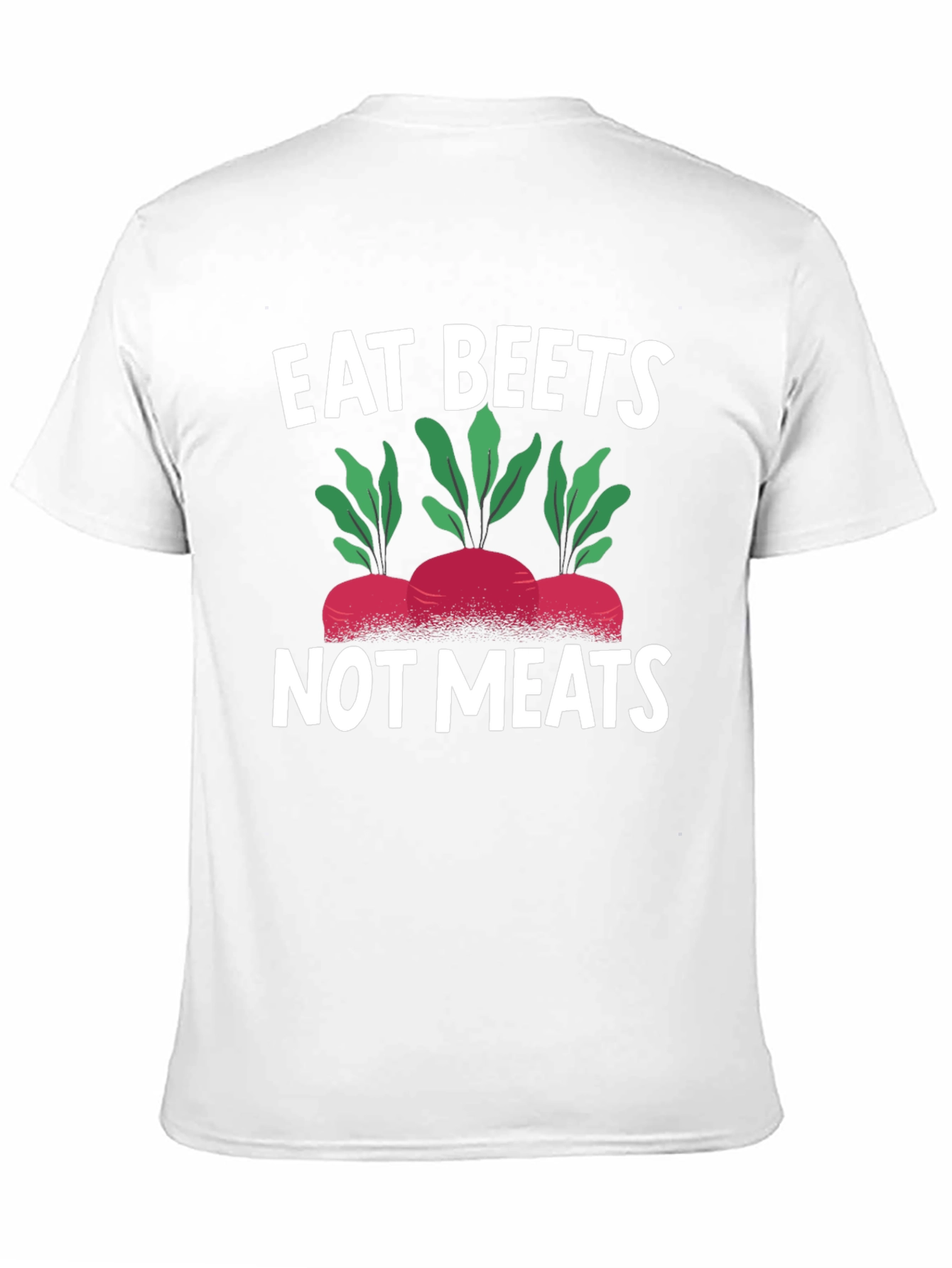 Black Eat Beets Not Meats Graphic Tee - Vegan T-Shirt view 11