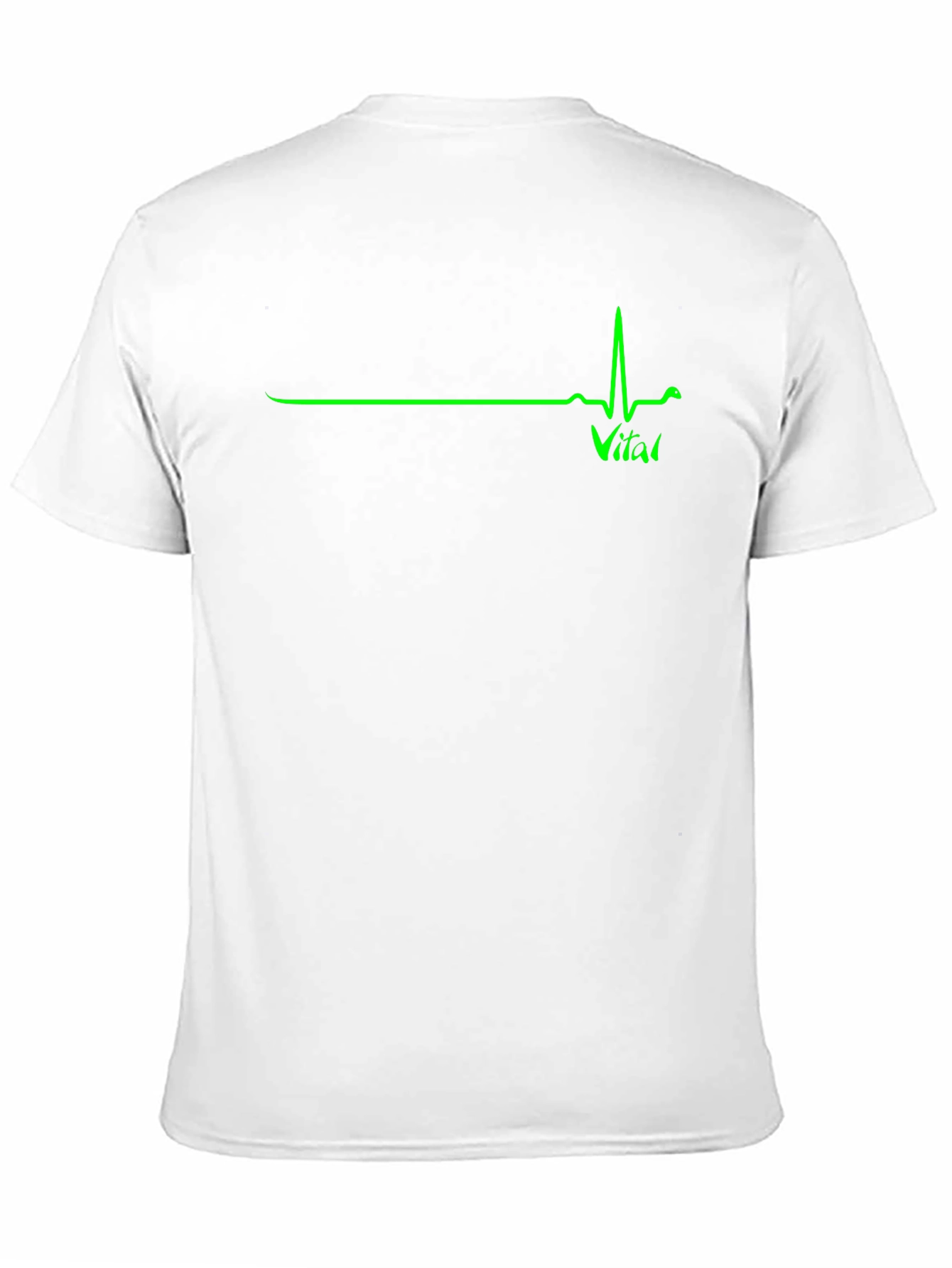 Black Vital Sign ECG Graphic T-Shirt - Black view 11