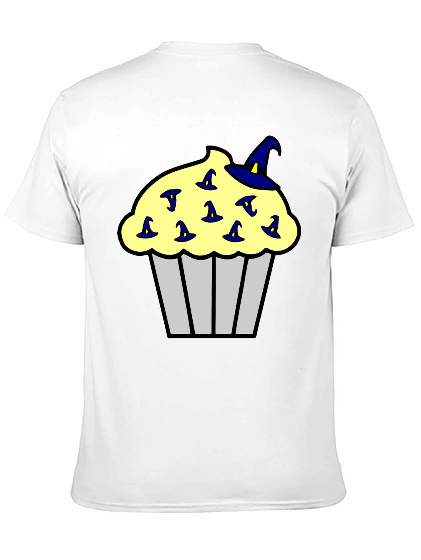 Black Cupcake Witch Hats Men's Black T-Shirt view 11