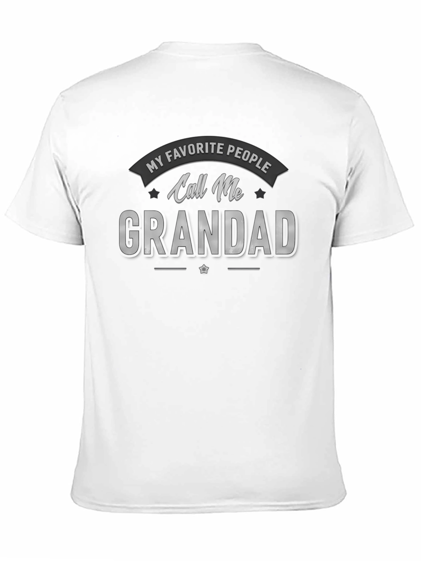 Black My Favorite People Call Me Grandad T-Shirt view 11