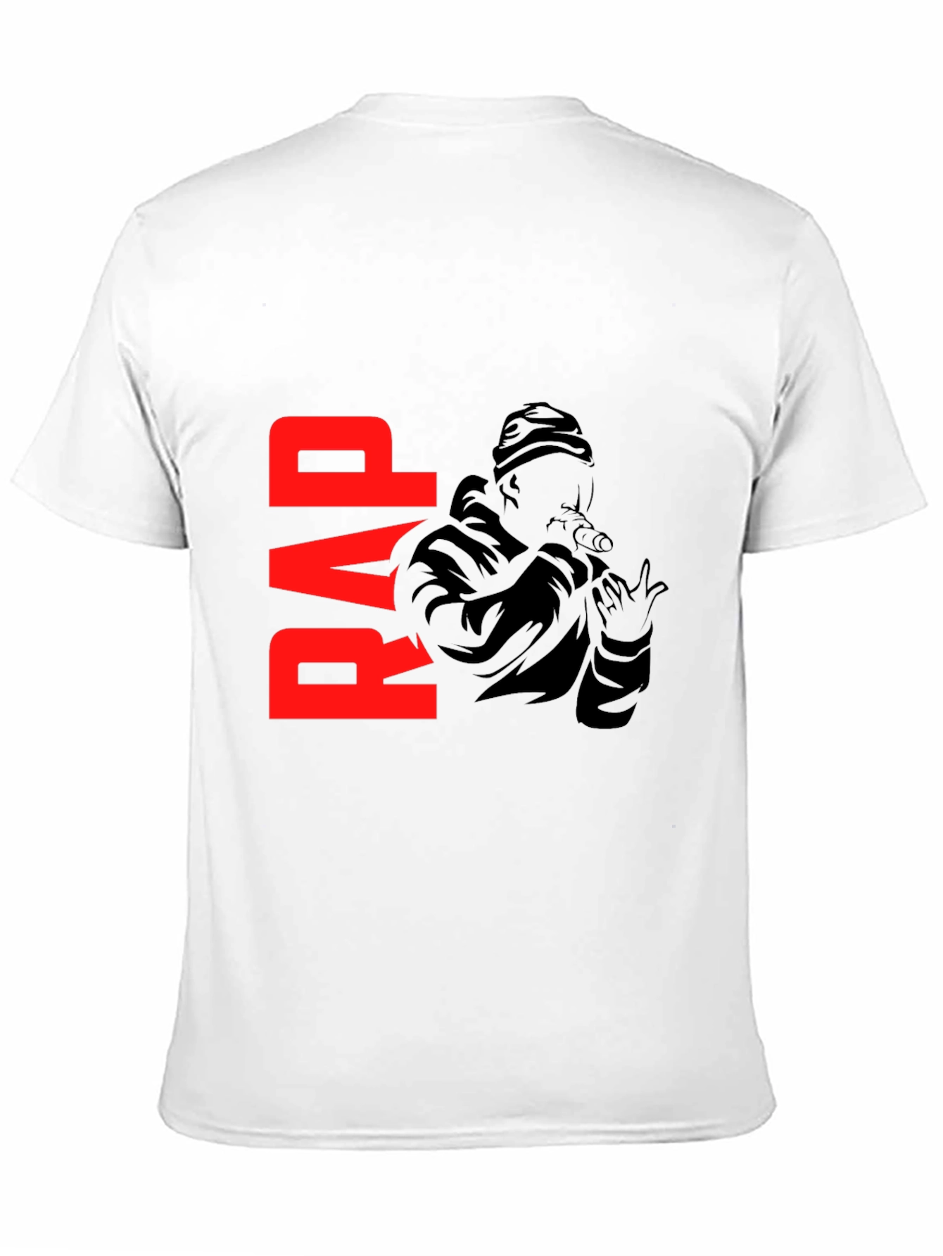 Black Rap Graphic Black T-Shirt view 11