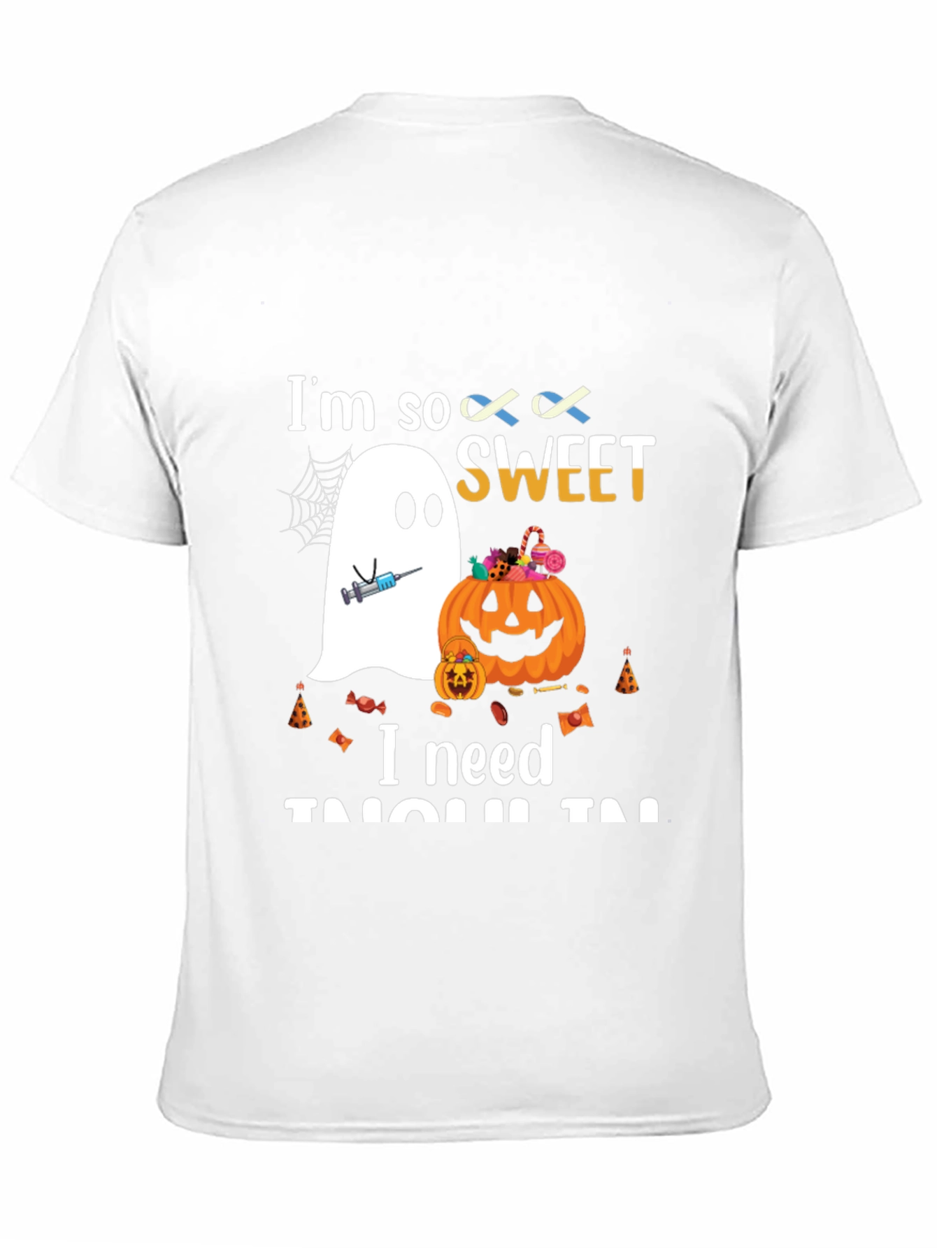Black Halloween Diabetes Awareness T-Shirt view 11