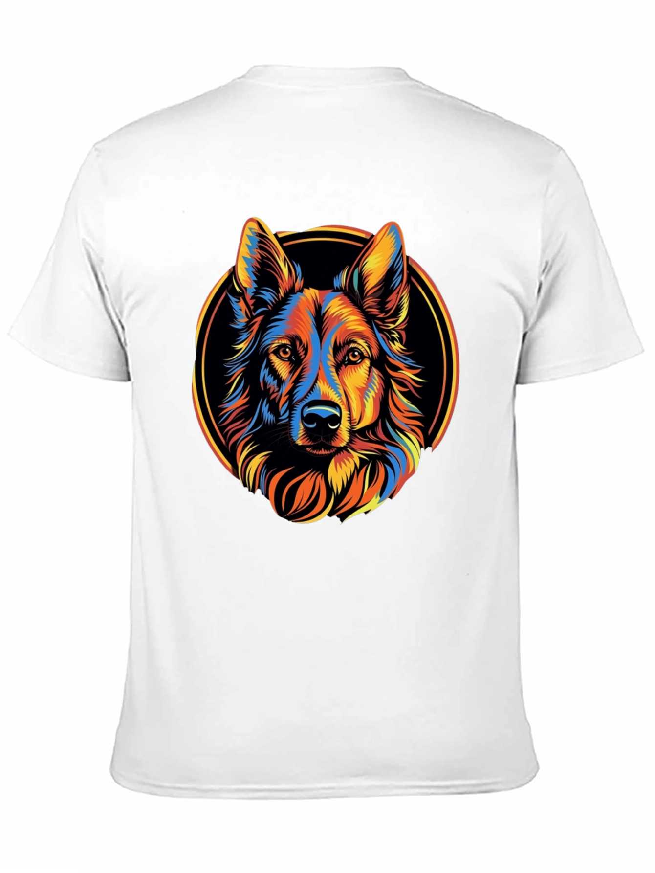 Black Dog Graphic Tee - Colorful Canine Design view 11