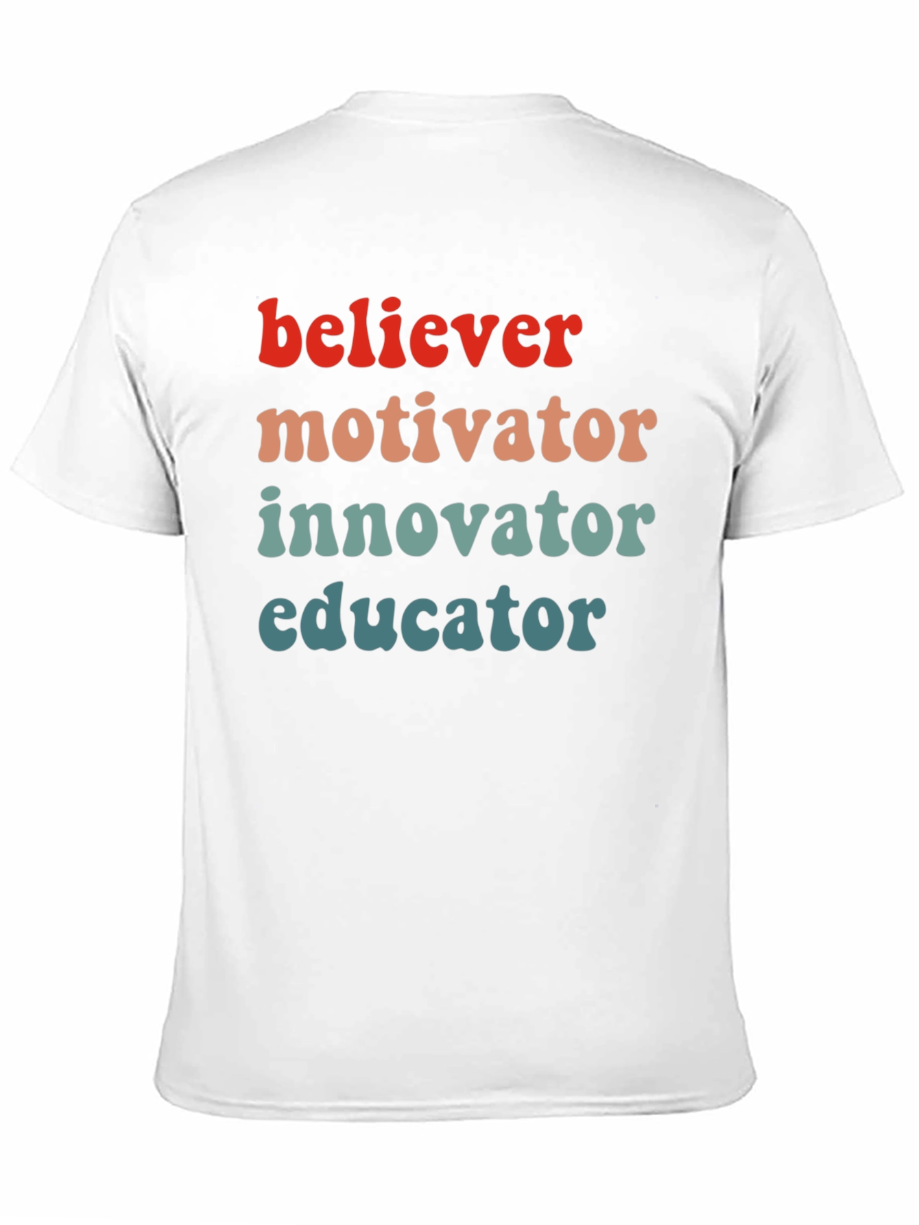 Black Believer Motivator Educator Graphic Tee view 11