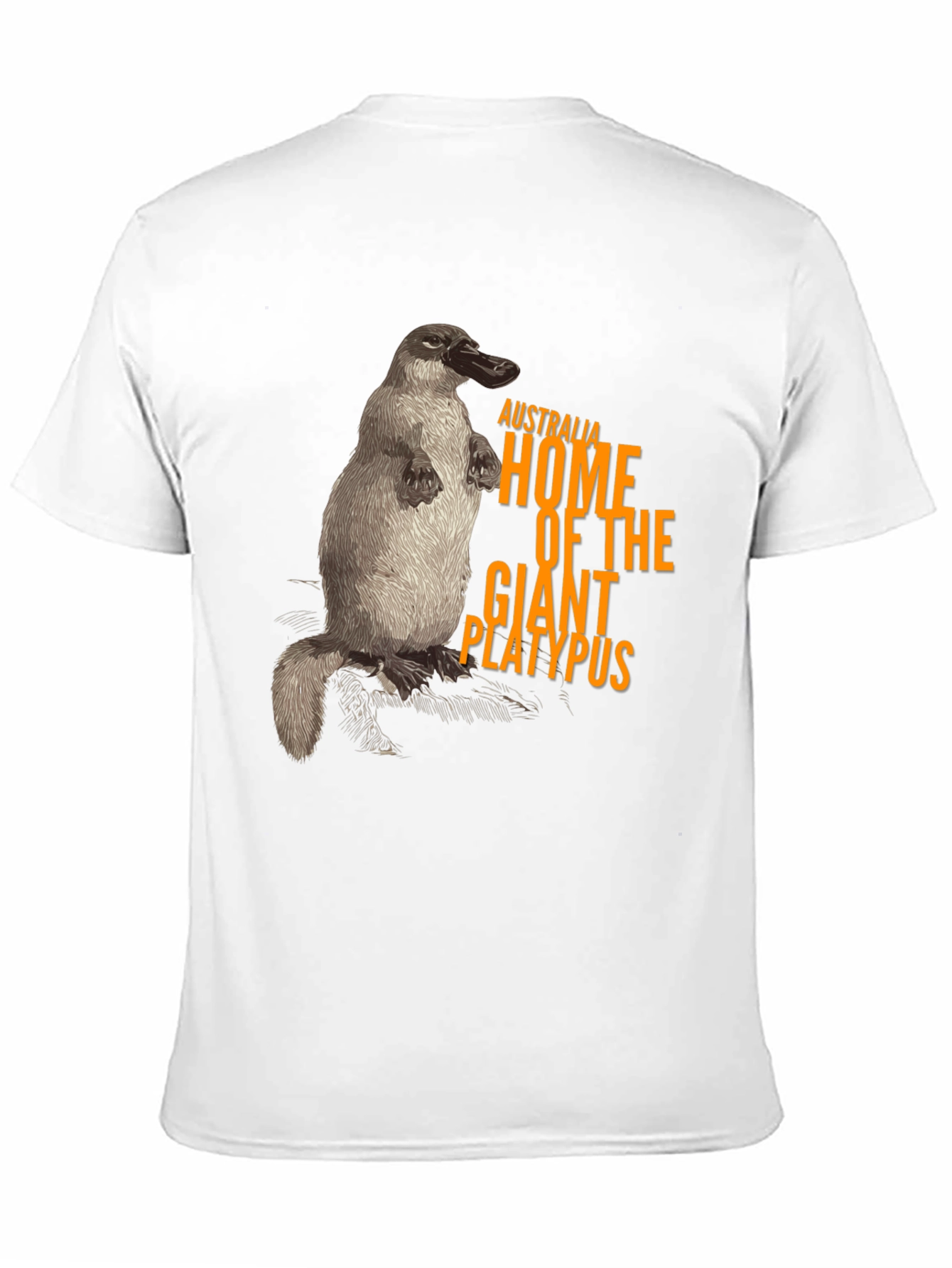 Black Australia Giant Platypus Graphic Tee - Black view 11