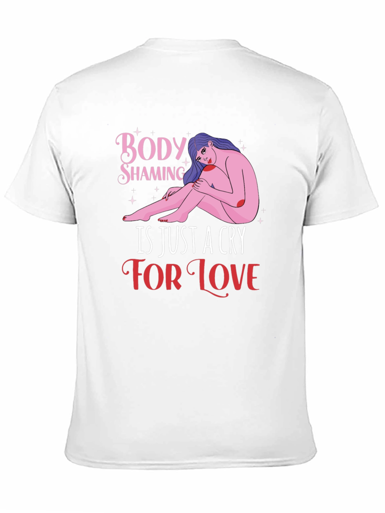 Black Body Shaming Awareness Graphic T-Shirt view 11