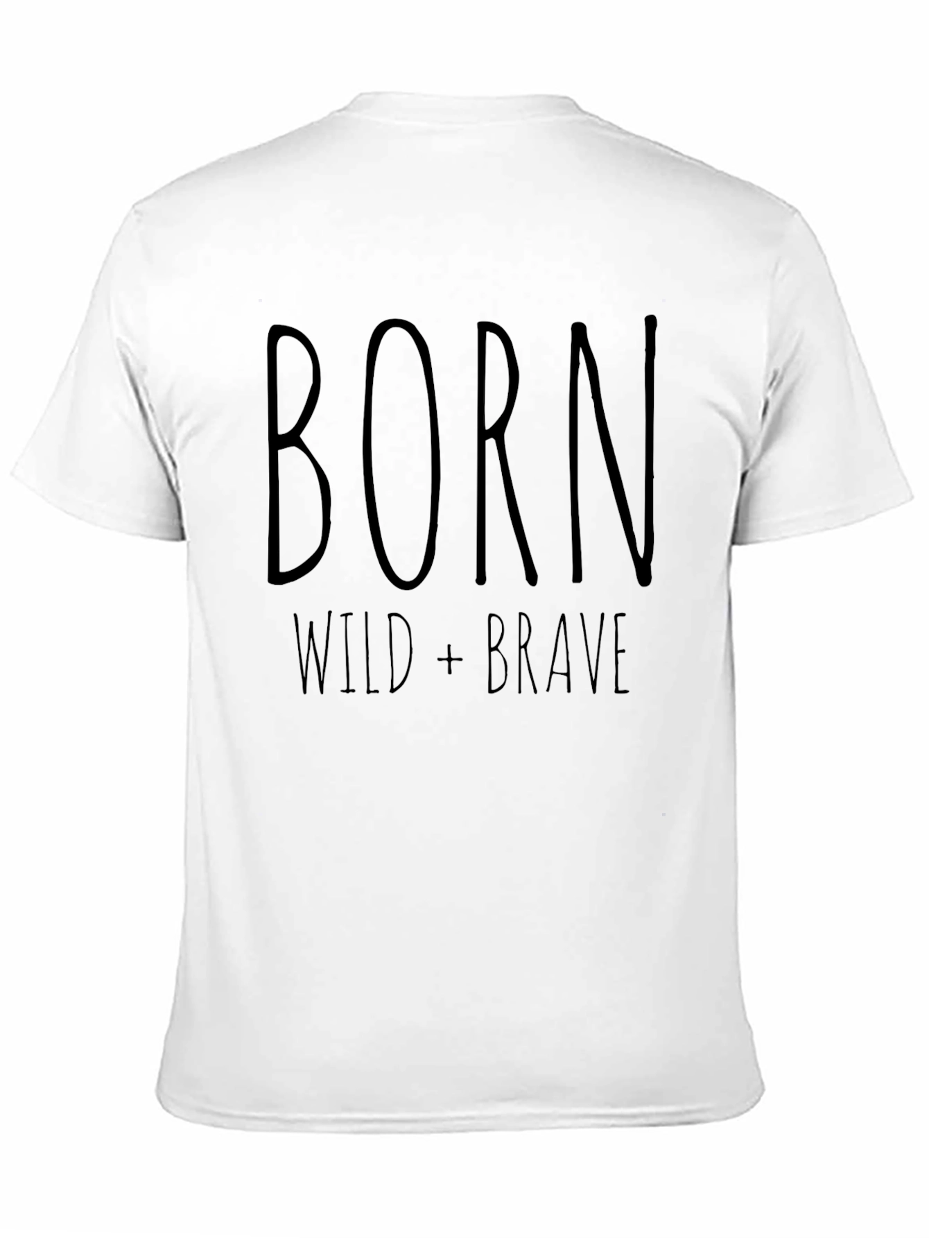 Black Born Wild + Brave Graphic T-Shirt - Mens view 11