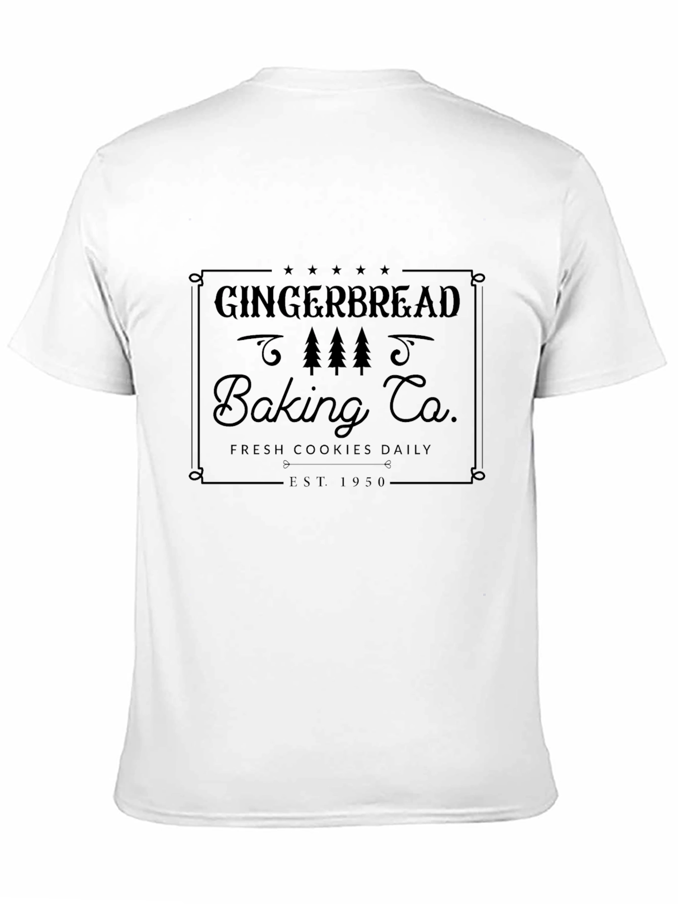 Black Gingerbread Baking Co. T-Shirt - Fresh Cookies Daily view 11