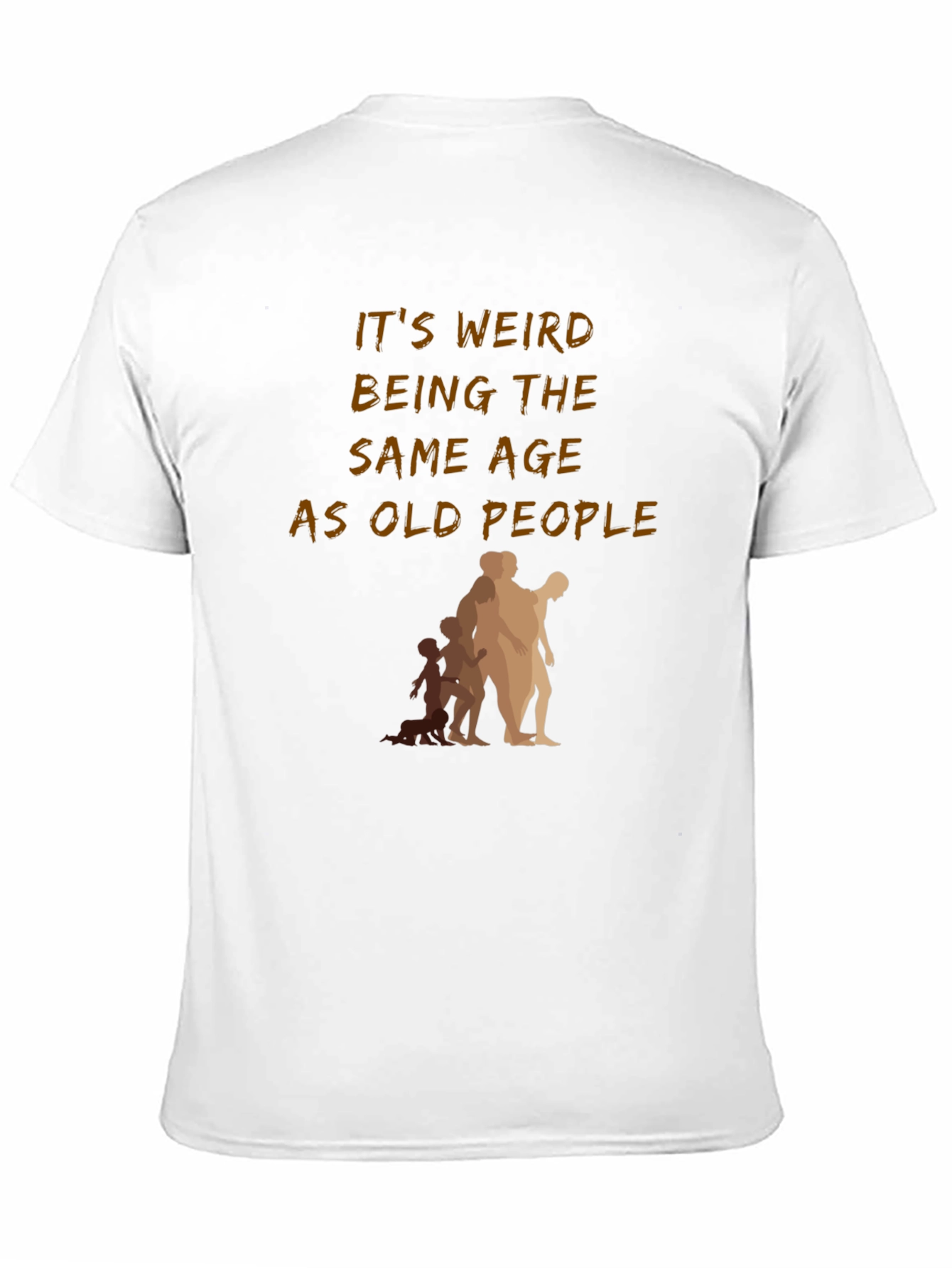 Black Funny "Old People" Graphic T-Shirt view 11