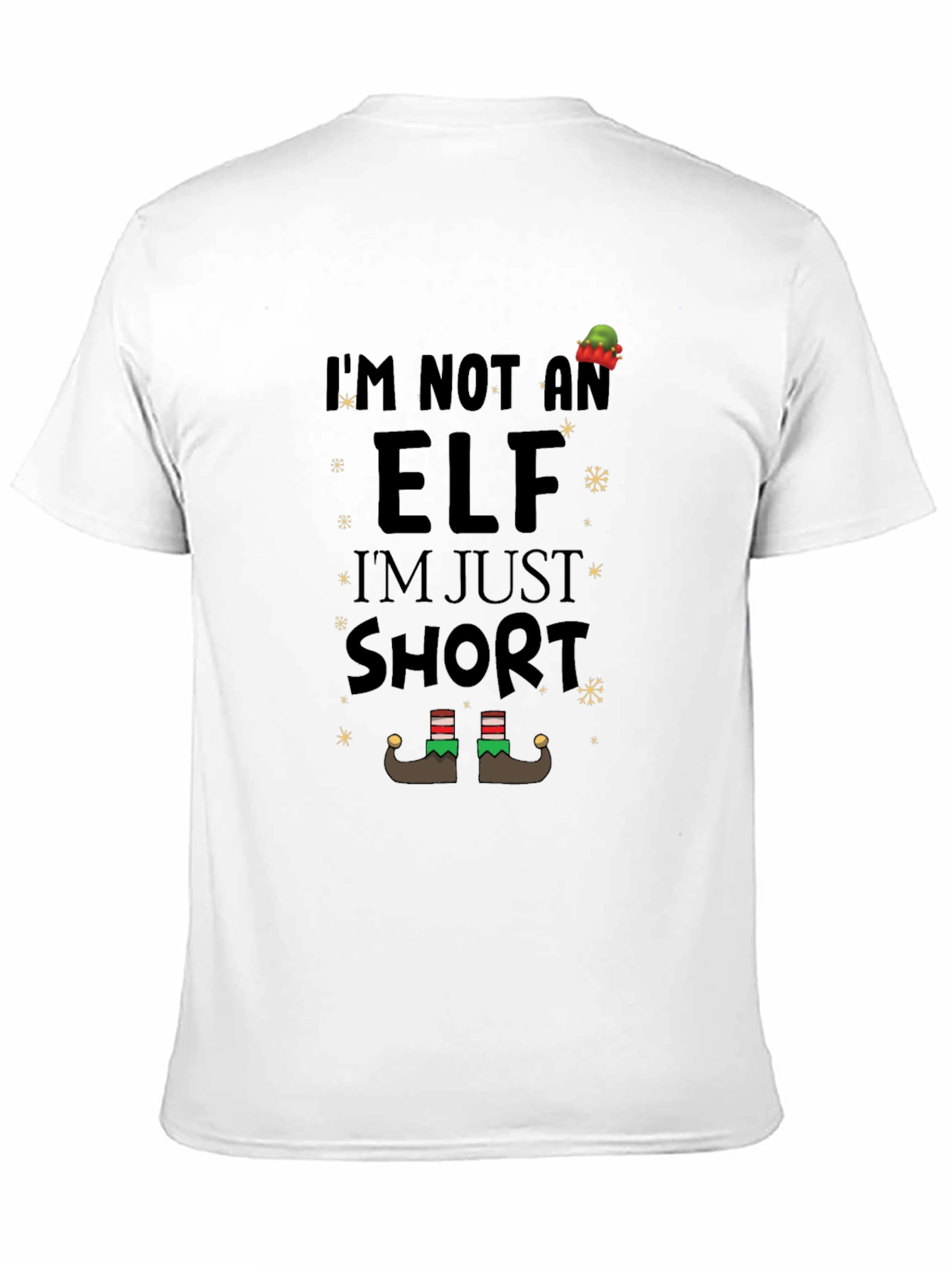 Black I'm Not an Elf, I'm Just Short T-Shirt view 11