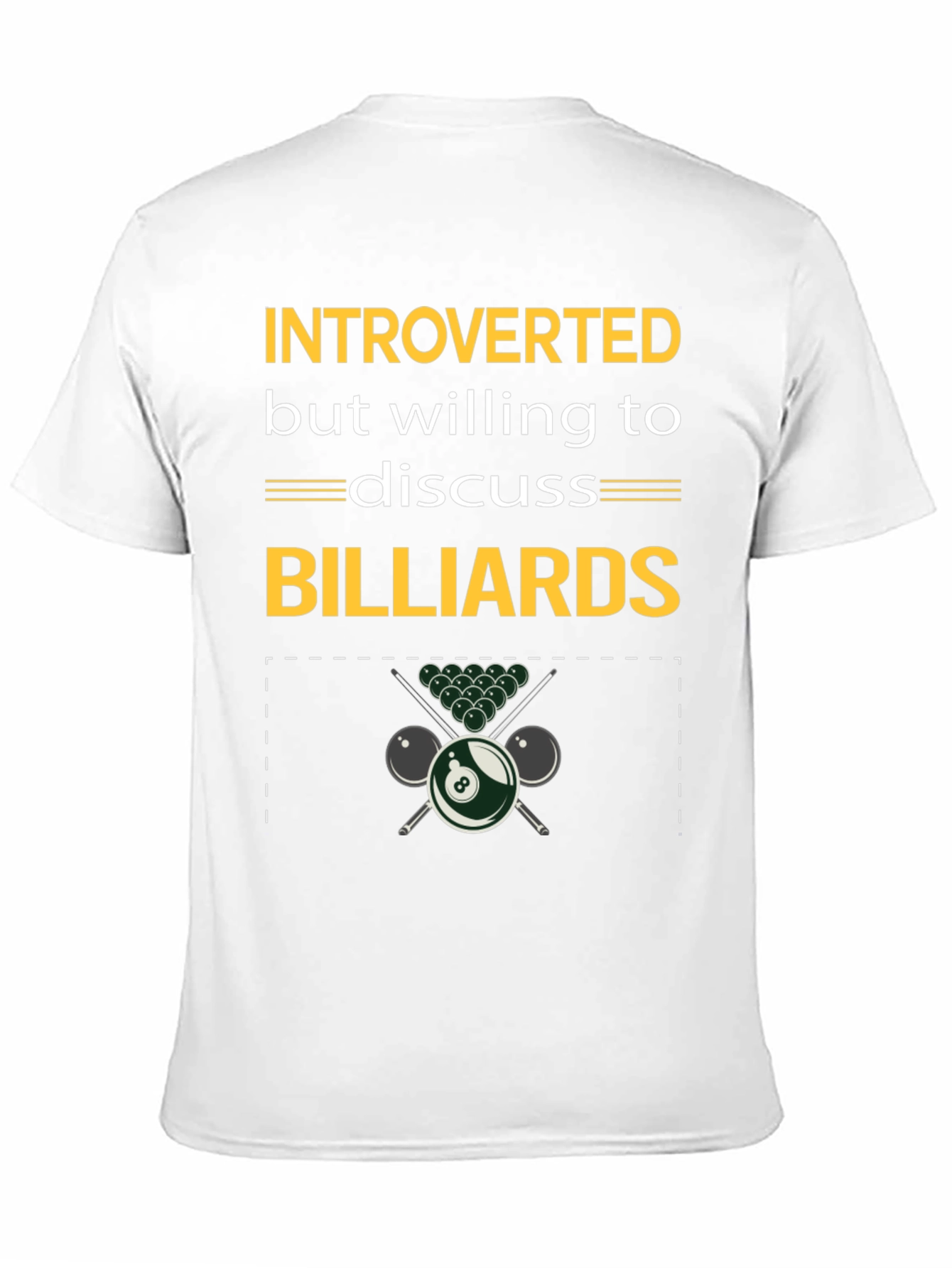 Black Introverted Billiards T-Shirt view 11