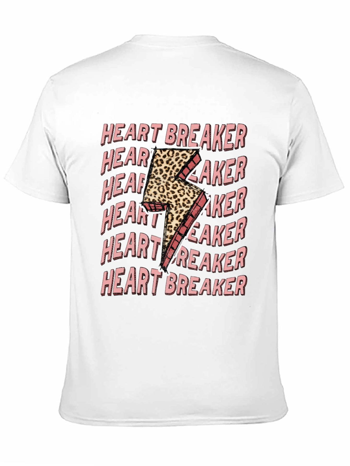 Black Heartbreaker Leopard Bolt Graphic Tee view 11