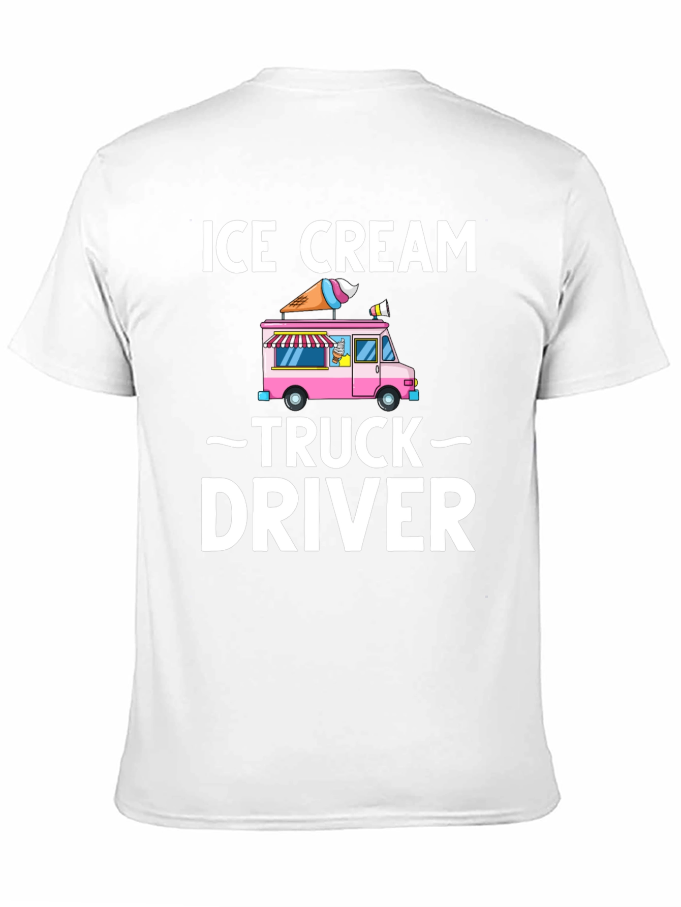 Black Ice Cream Truck Driver T-Shirt - Novelty Graphic Tee view 11