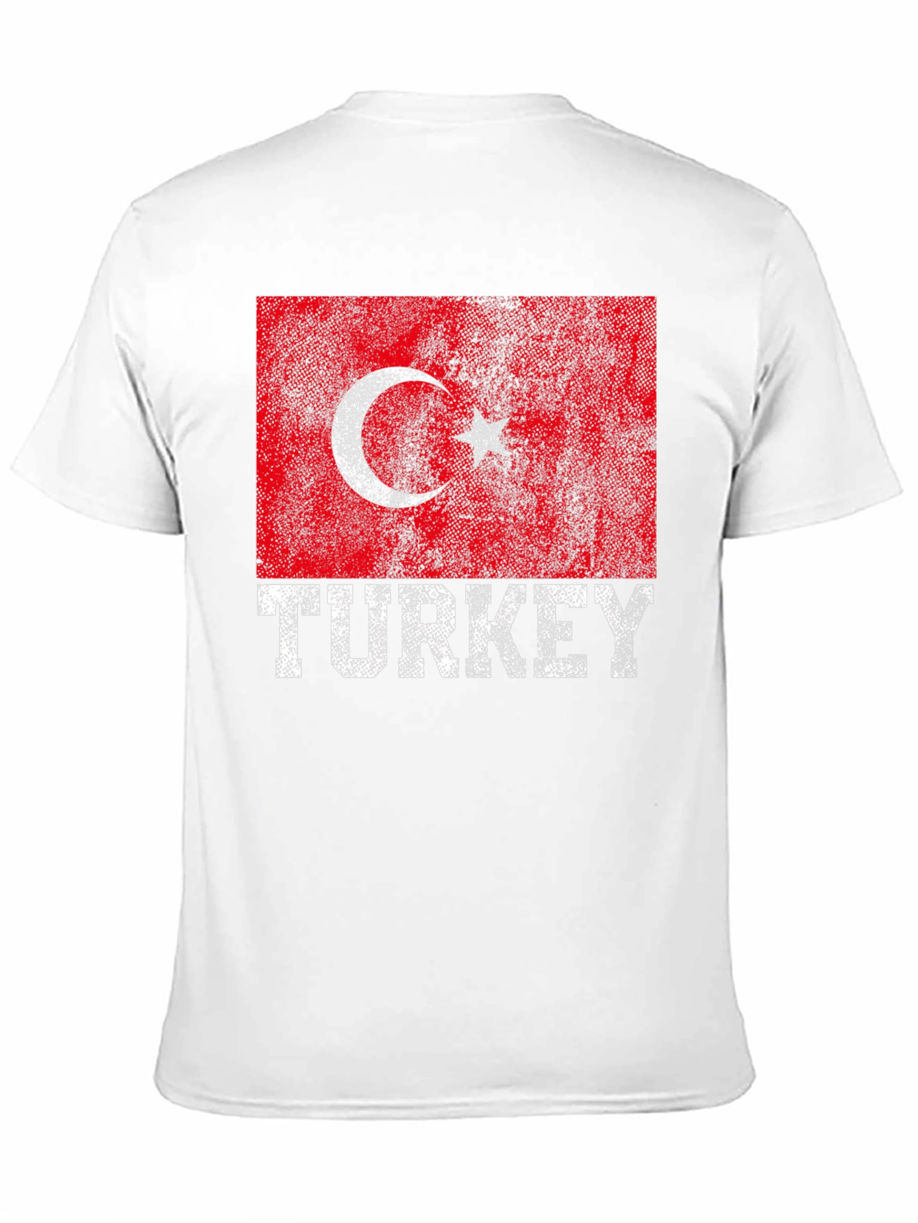 Black Turkey Flag T-Shirt - Distressed Graphic Tee view 11