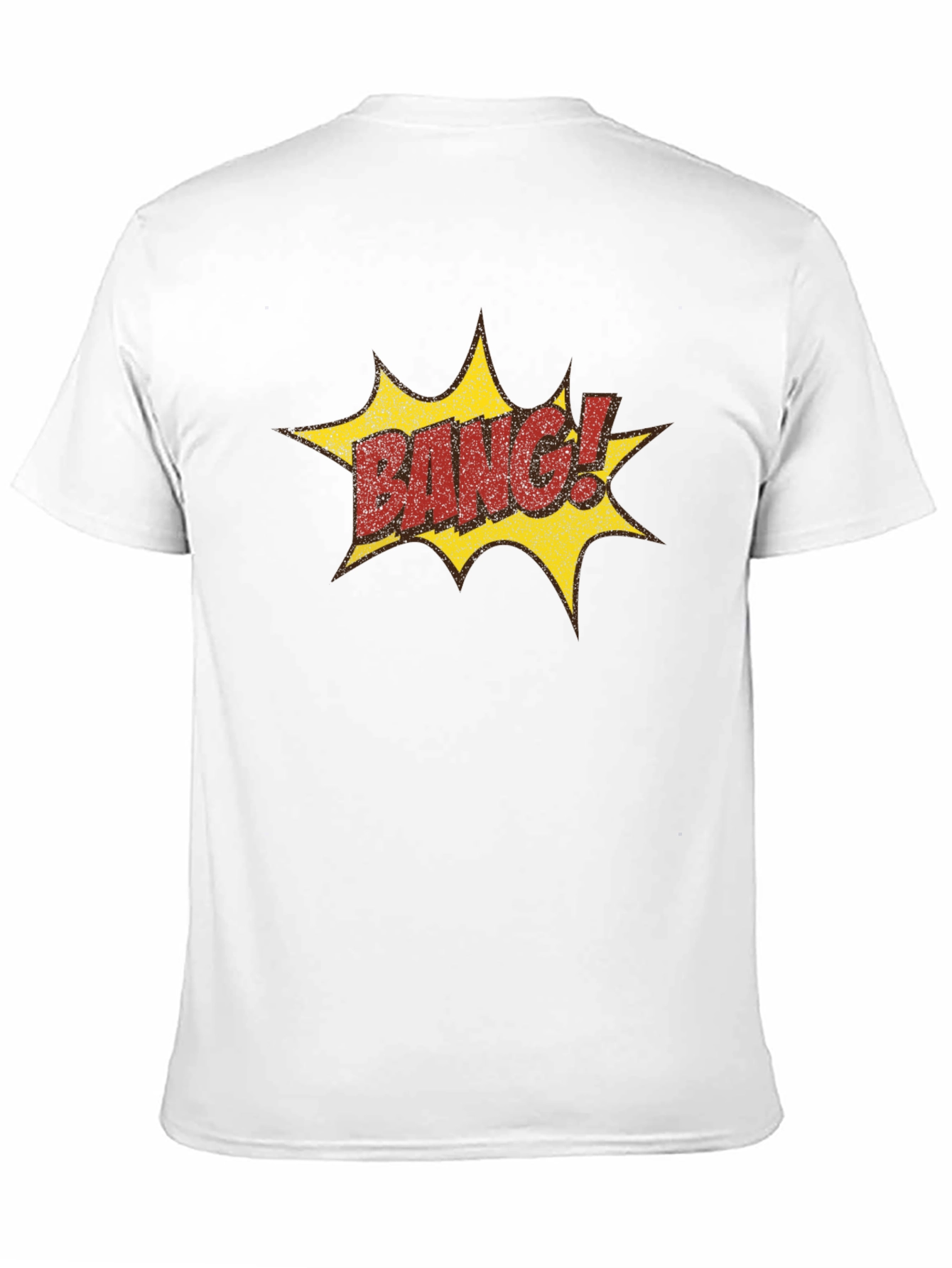 Black Bang! Graphic Print Black T-Shirt view 11