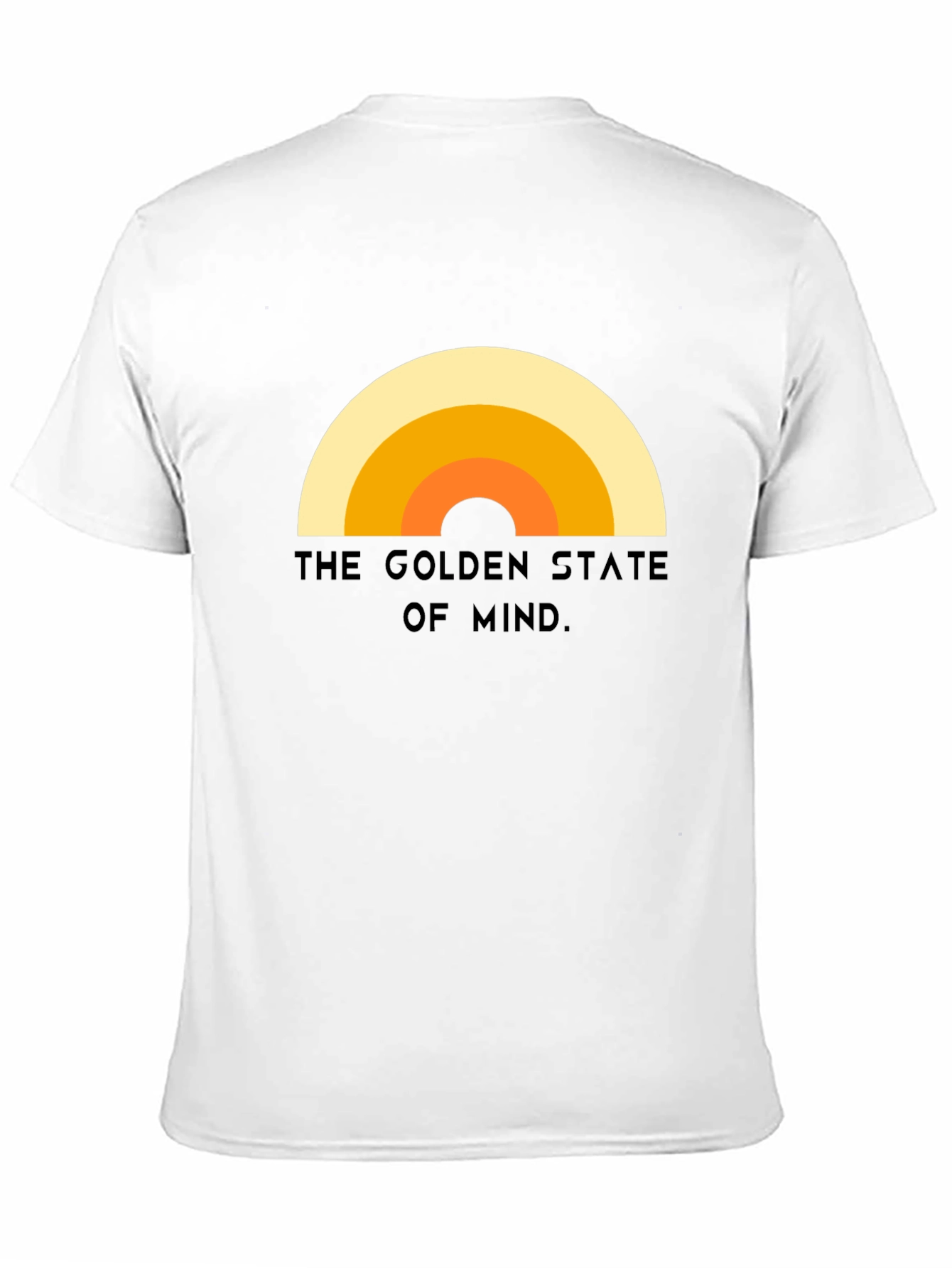 Black Golden State of Mind Retro T-Shirt view 11