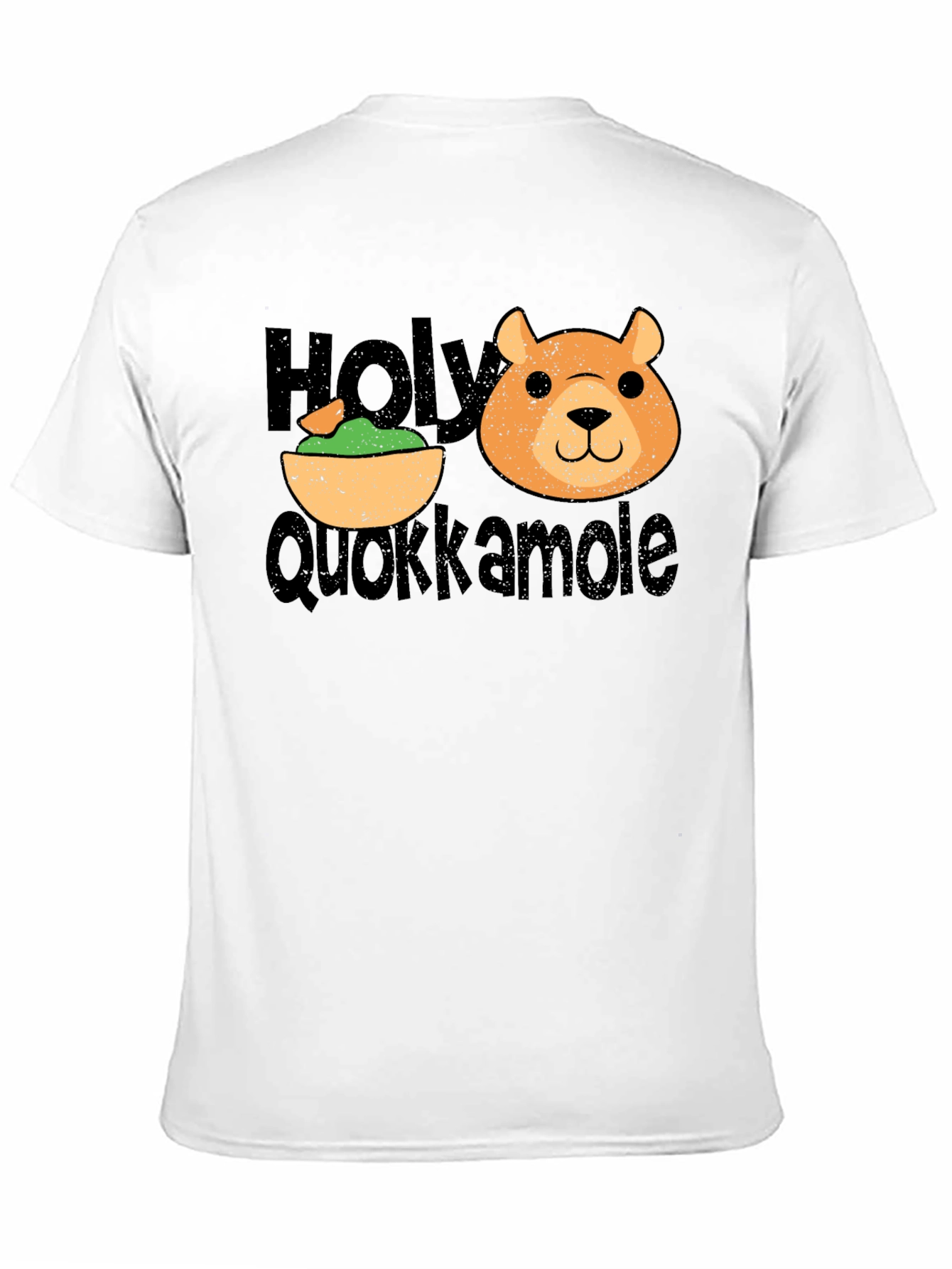Black Holy Quokkamole Funny Graphic T-Shirt view 11