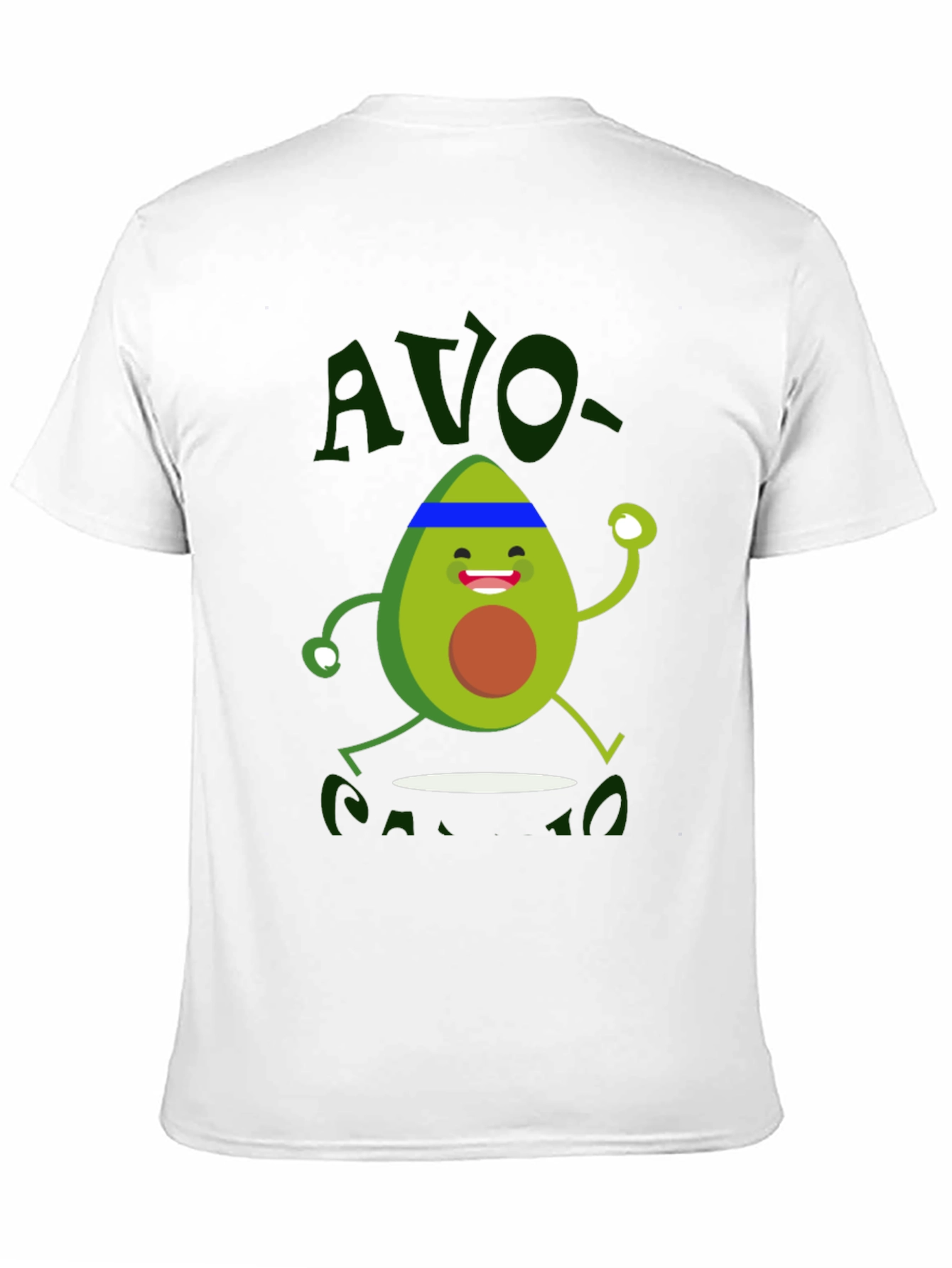 Black Avo-Cardio T-Shirt - Workout Avocado Graphic Tee view 11