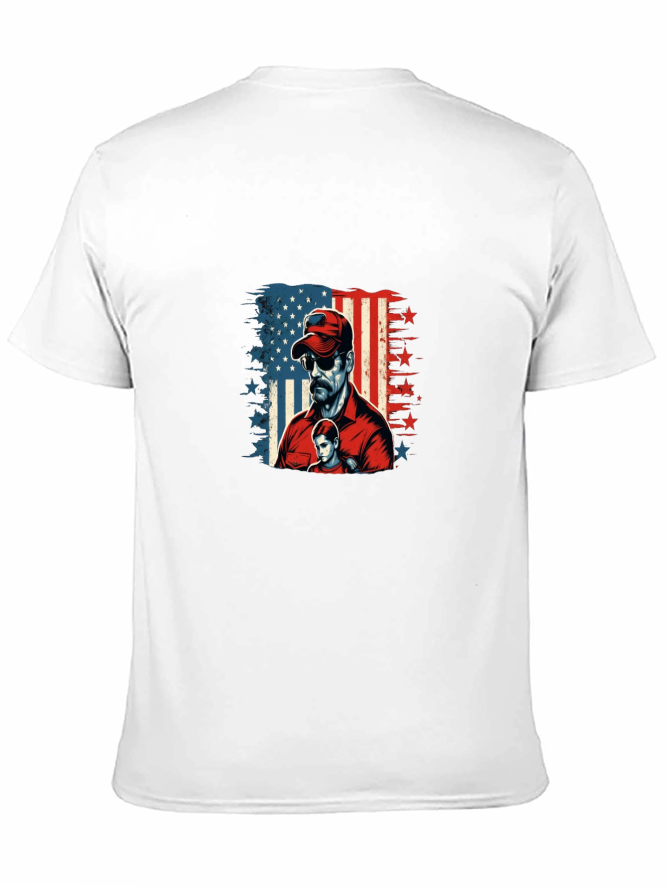 Black Patriotic Dad & Son Graphic Black Tee view 11