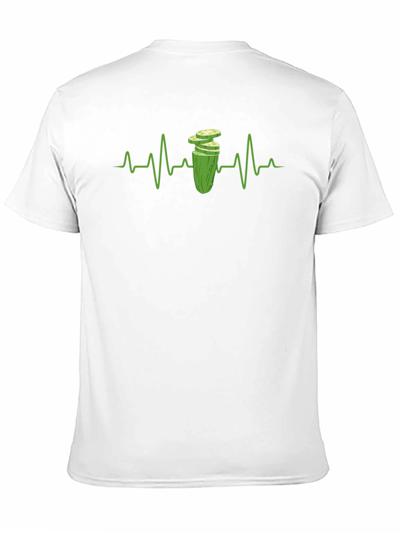 Black Pickle Heartbeat T-Shirt - Quirky Graphic Tee view 11