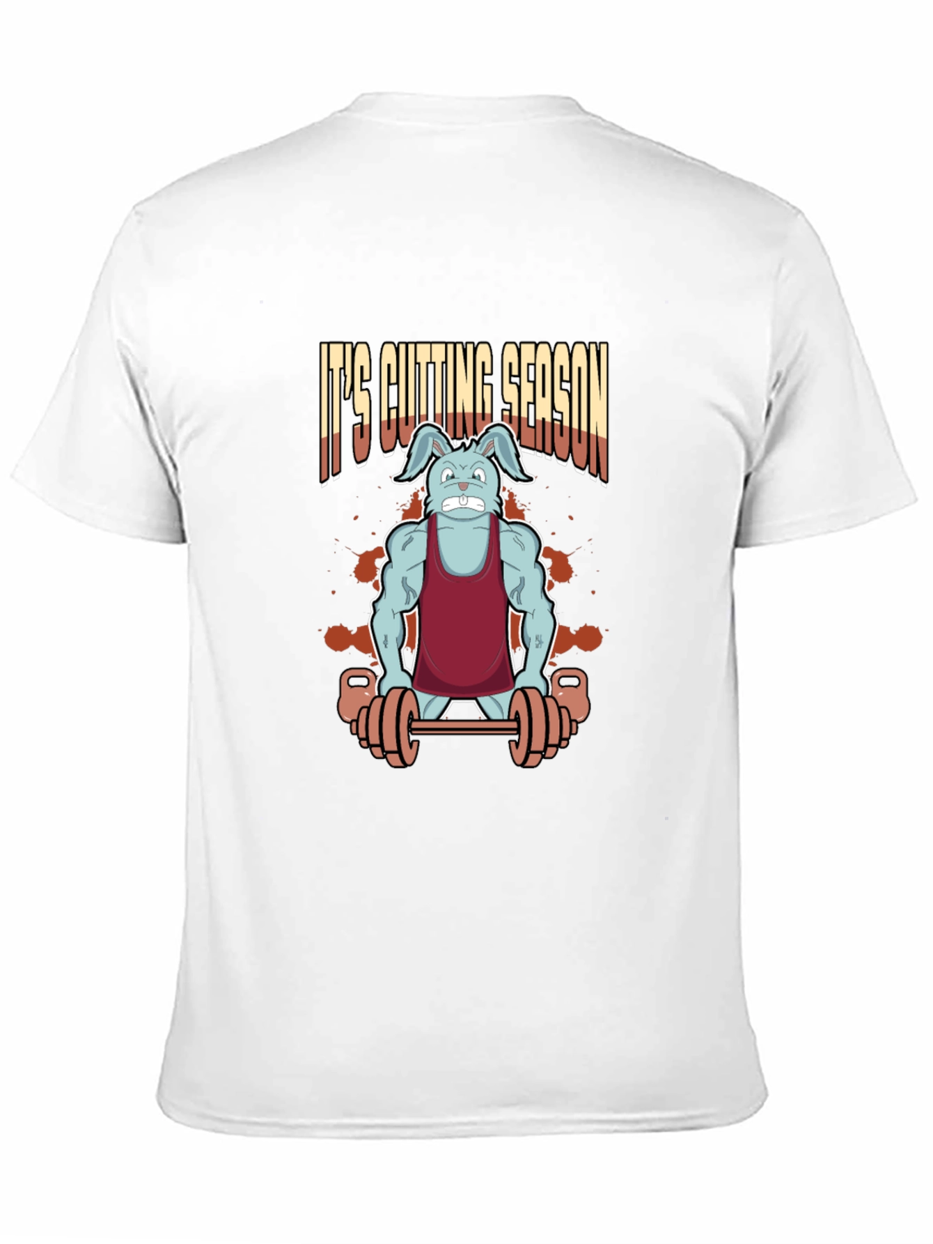 Black It's Cutting Season Bunny T-Shirt view 11