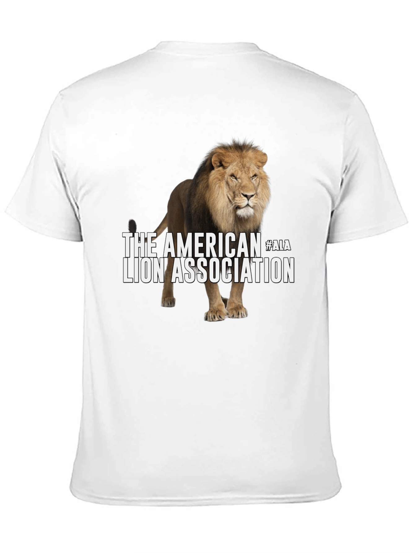 Black American Lion Association Graphic T-Shirt view 11