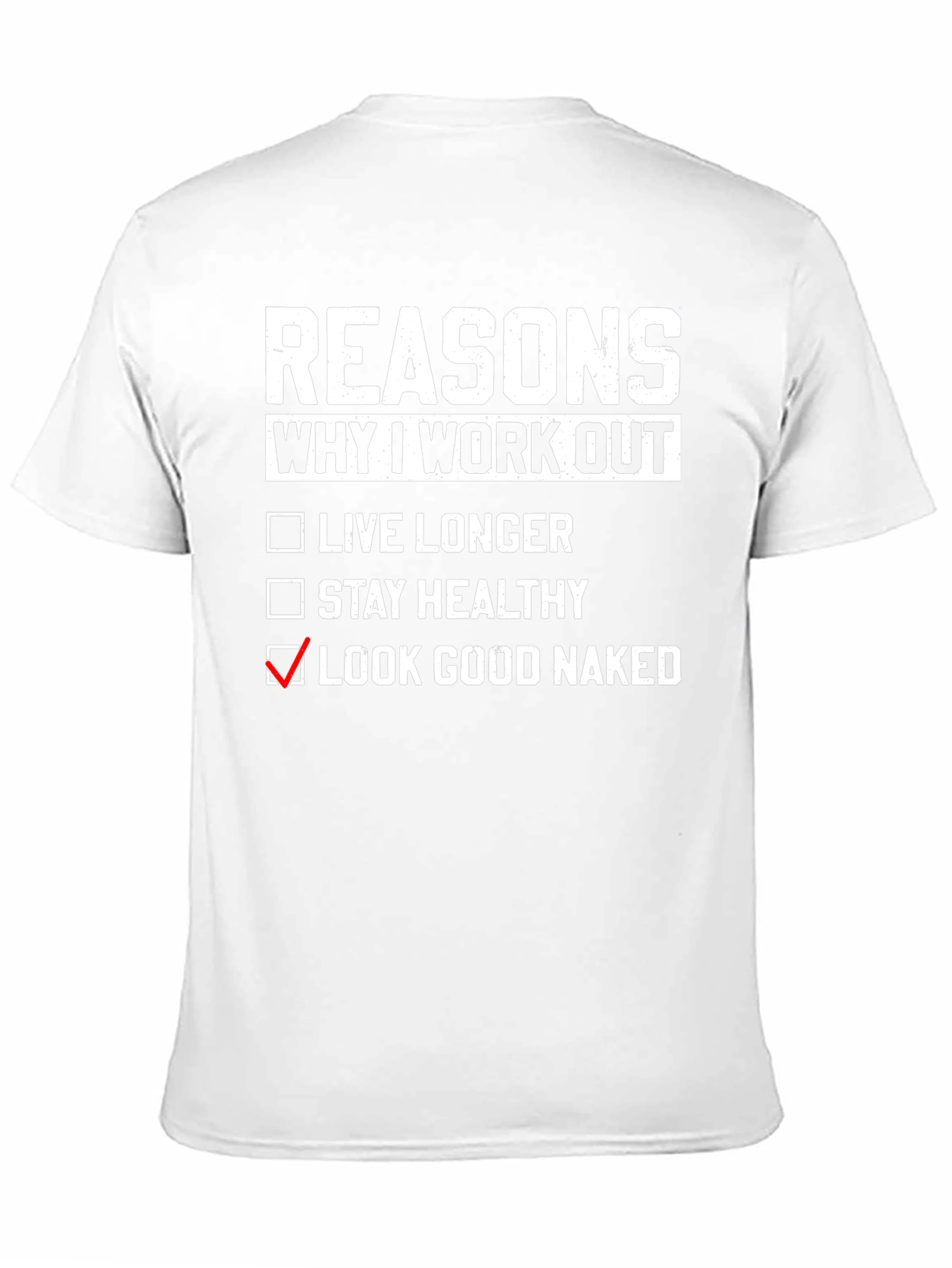 Black Reasons Why I Workout T-Shirt view 11