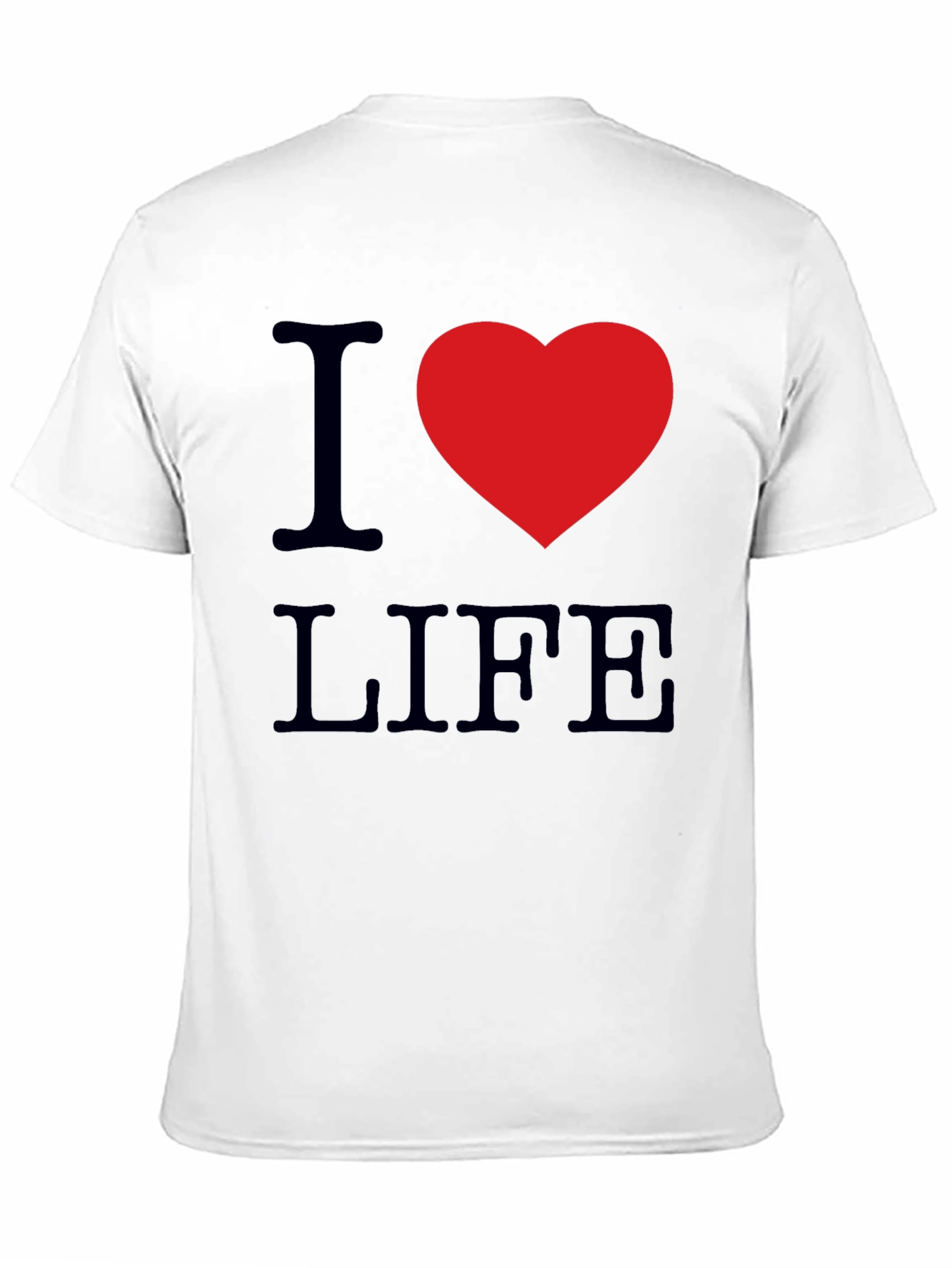 Black I Love Life Graphic Tee - Soft Cotton Comfort view 11