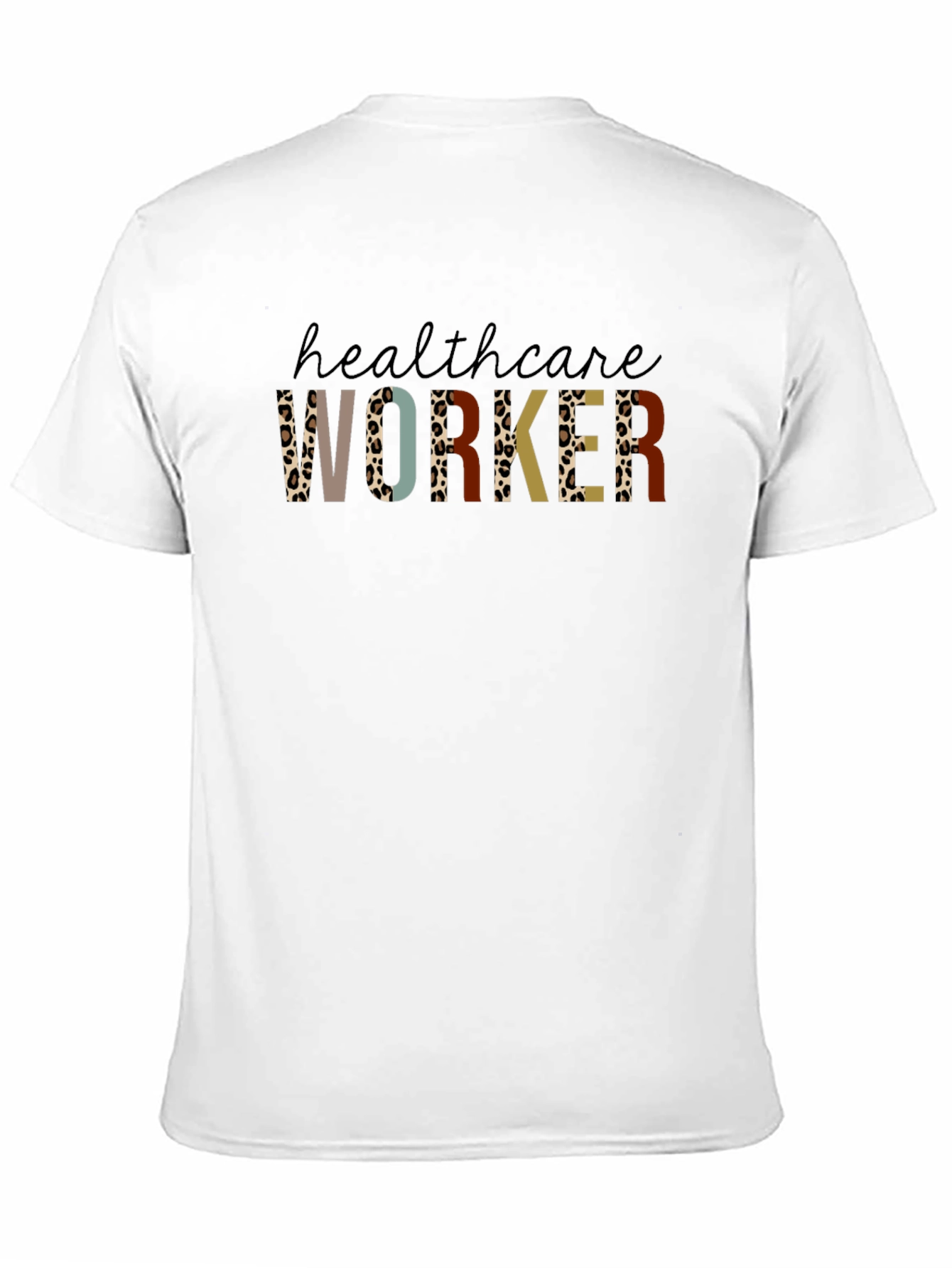 Black Healthcare Worker Graphic Tee - Black Unisex T-Shirt view 11