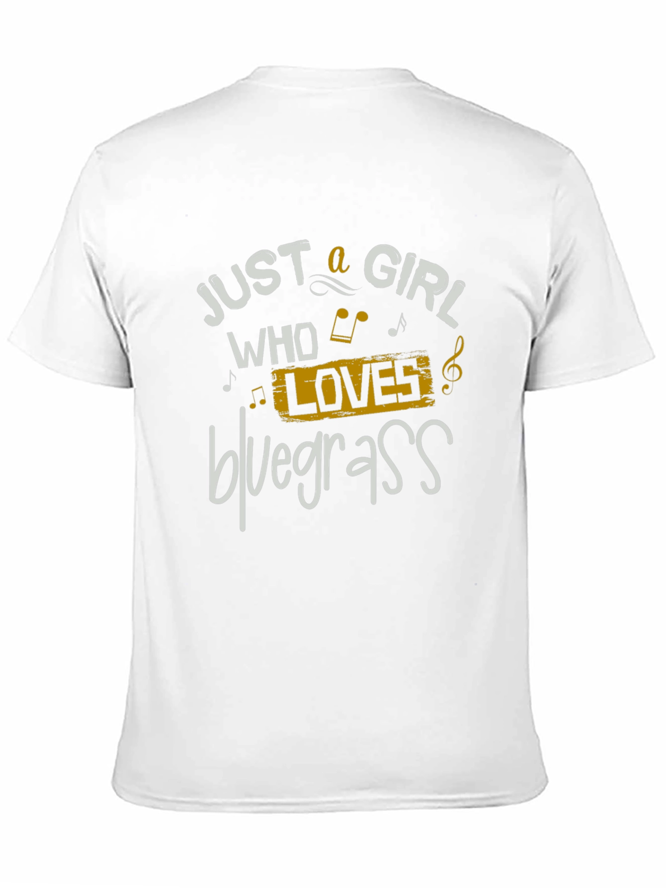 Black Just a Girl Who Loves Bluegrass T-Shirt view 11