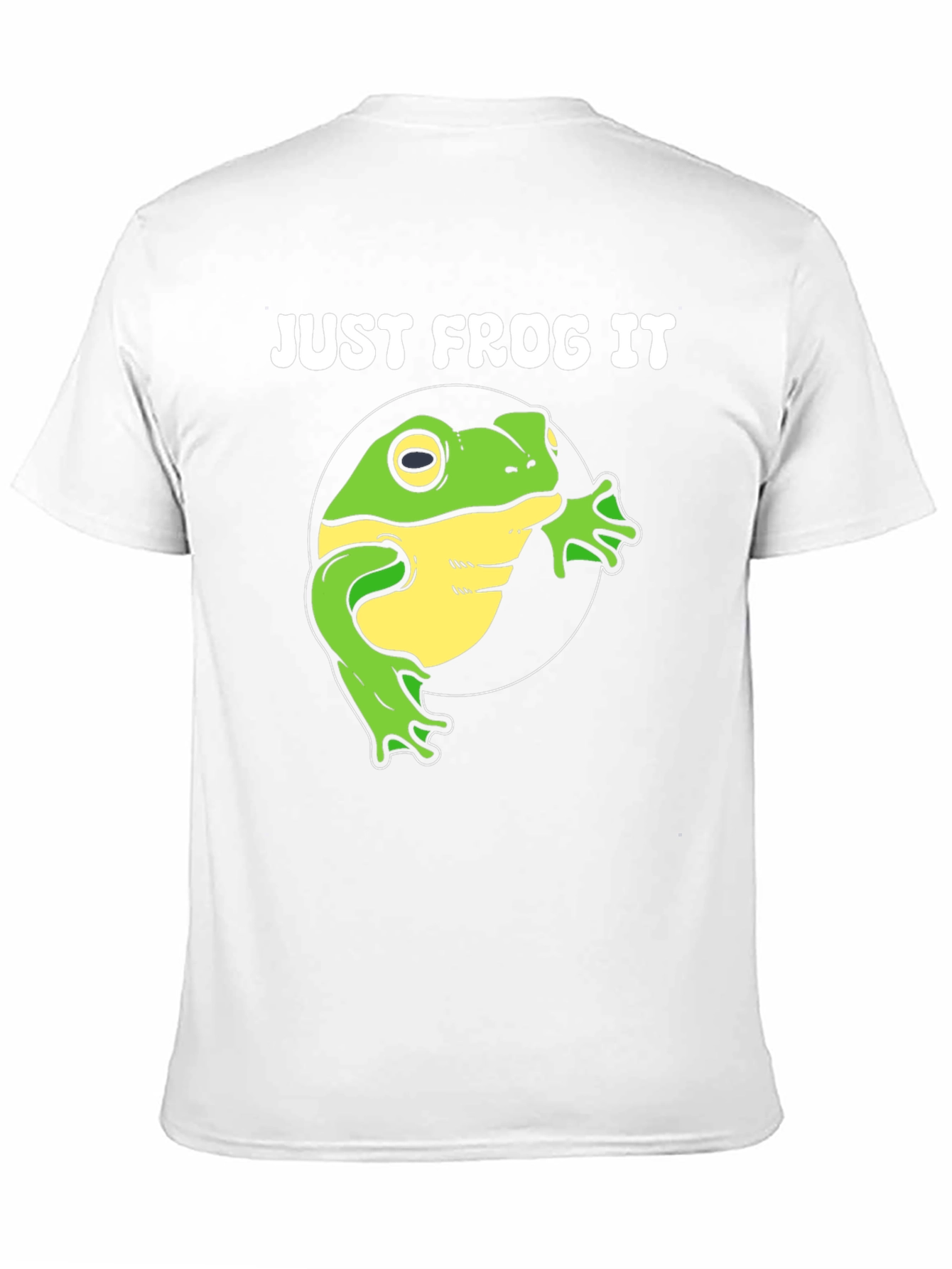 Black Just Frog It T-Shirt - Funny Animal Tee view 11