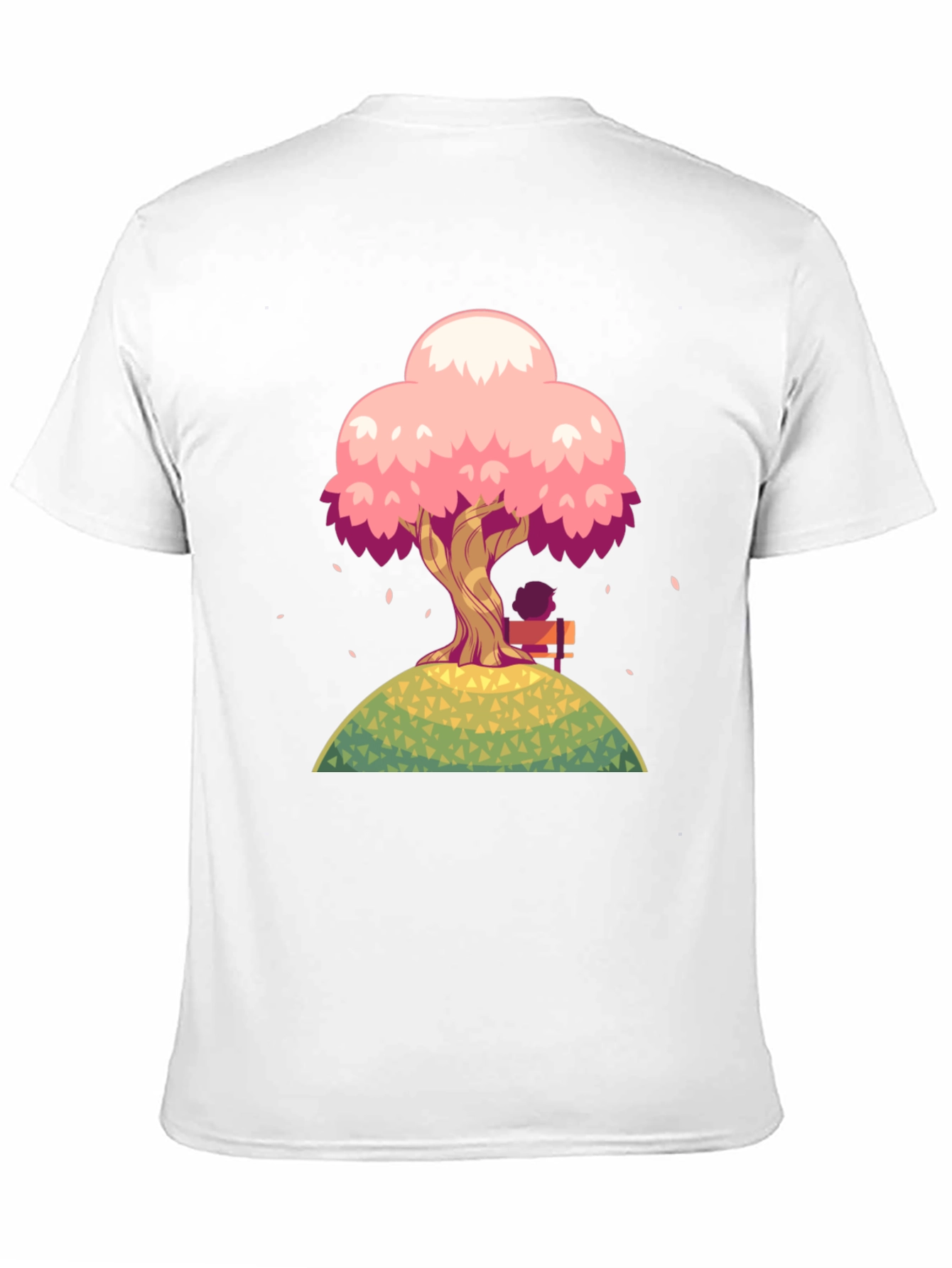 Black Cherry Blossom Tree Graphic T-Shirt view 11