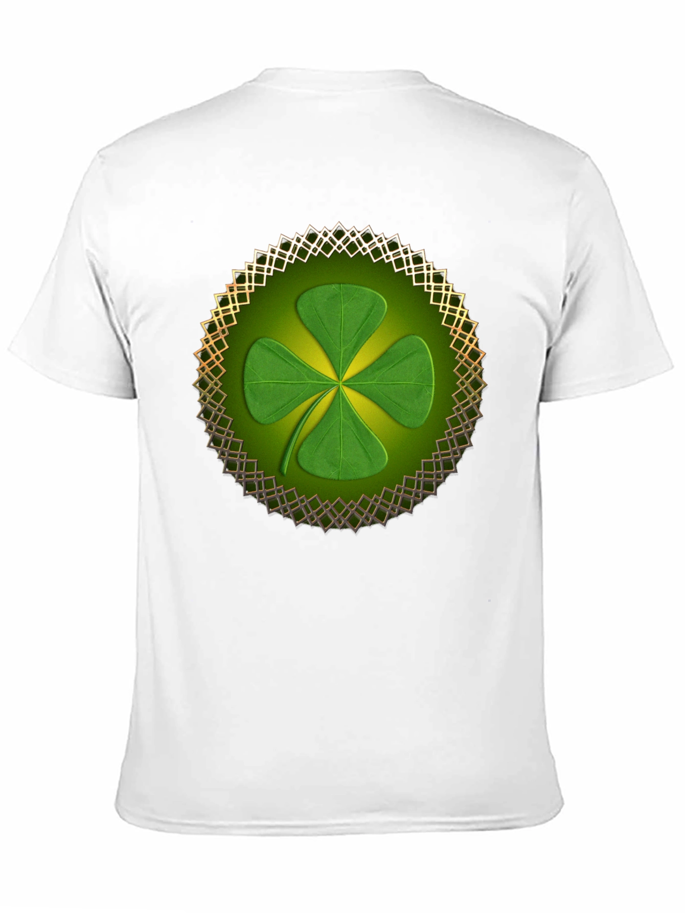 Black Shamrock Clover T-Shirt - St. Patrick's Day view 11