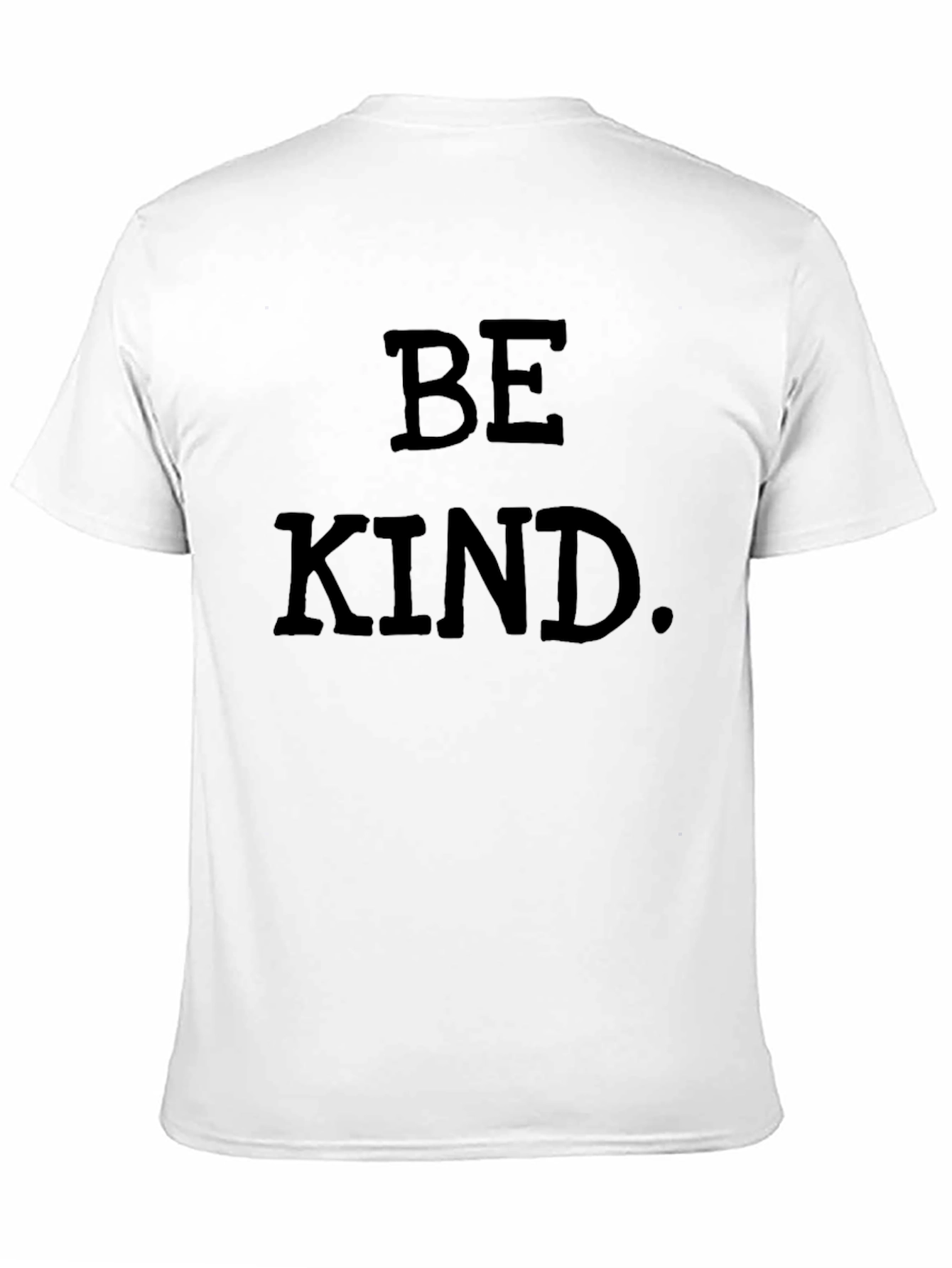 Black Be Kind T-Shirt - Classic Crew Neck Tee view 11