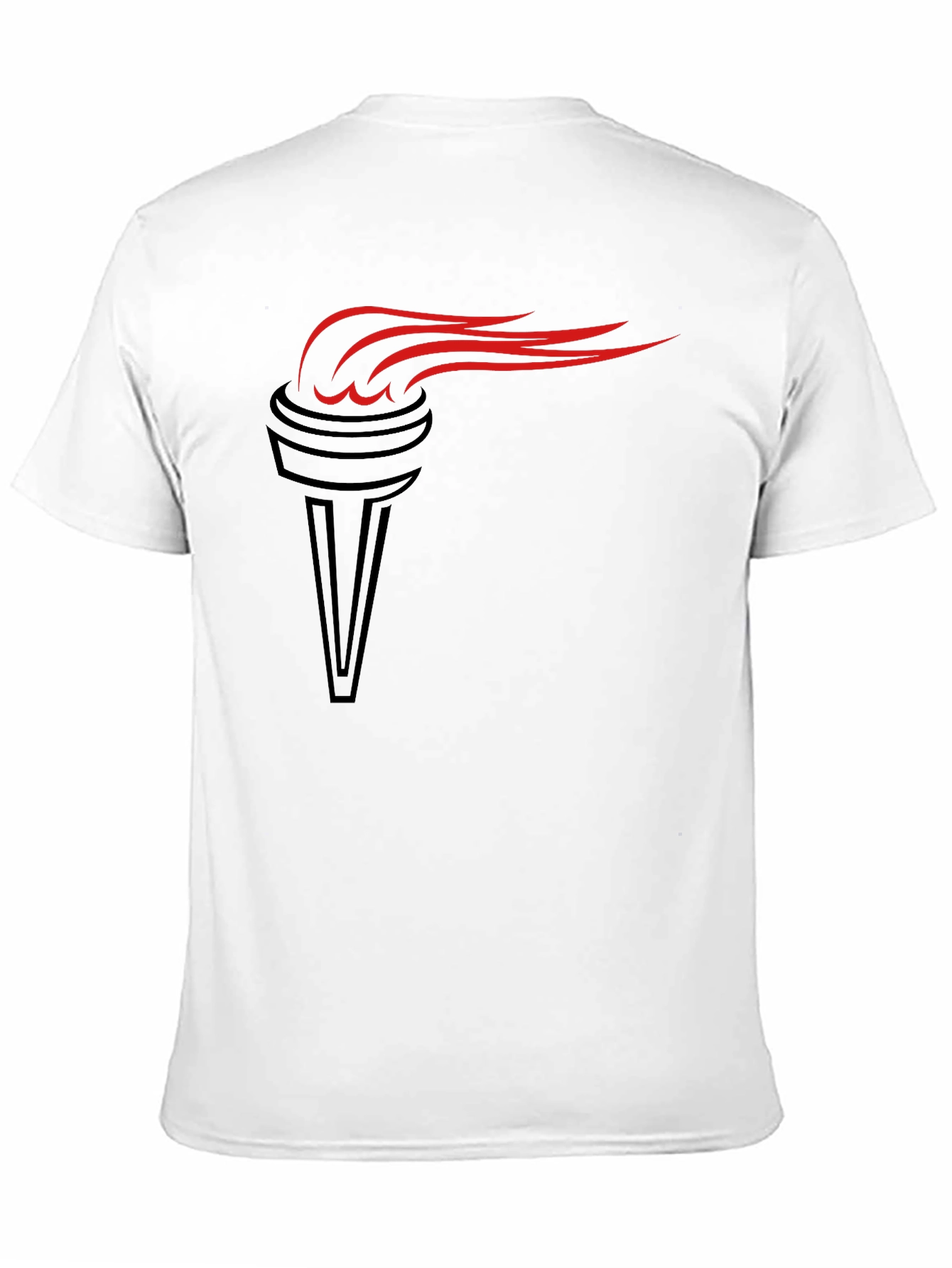 Black Torch Graphic Tee - Stylish Black T-Shirt view 11